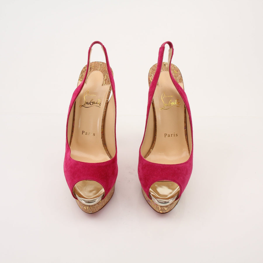 Christian Louboutin Lady Peep Slingbacks