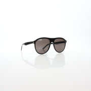 Saint Laurent SL 432 Slim Pilot Sunglasses in black, showcasing their sleek frame and classic design.