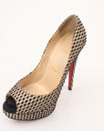Christian Louboutin Lady Peep 150 Crepe Satin Pumps