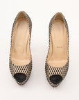 Christian Louboutin Lady Peep 150 Crepe Satin Pumps