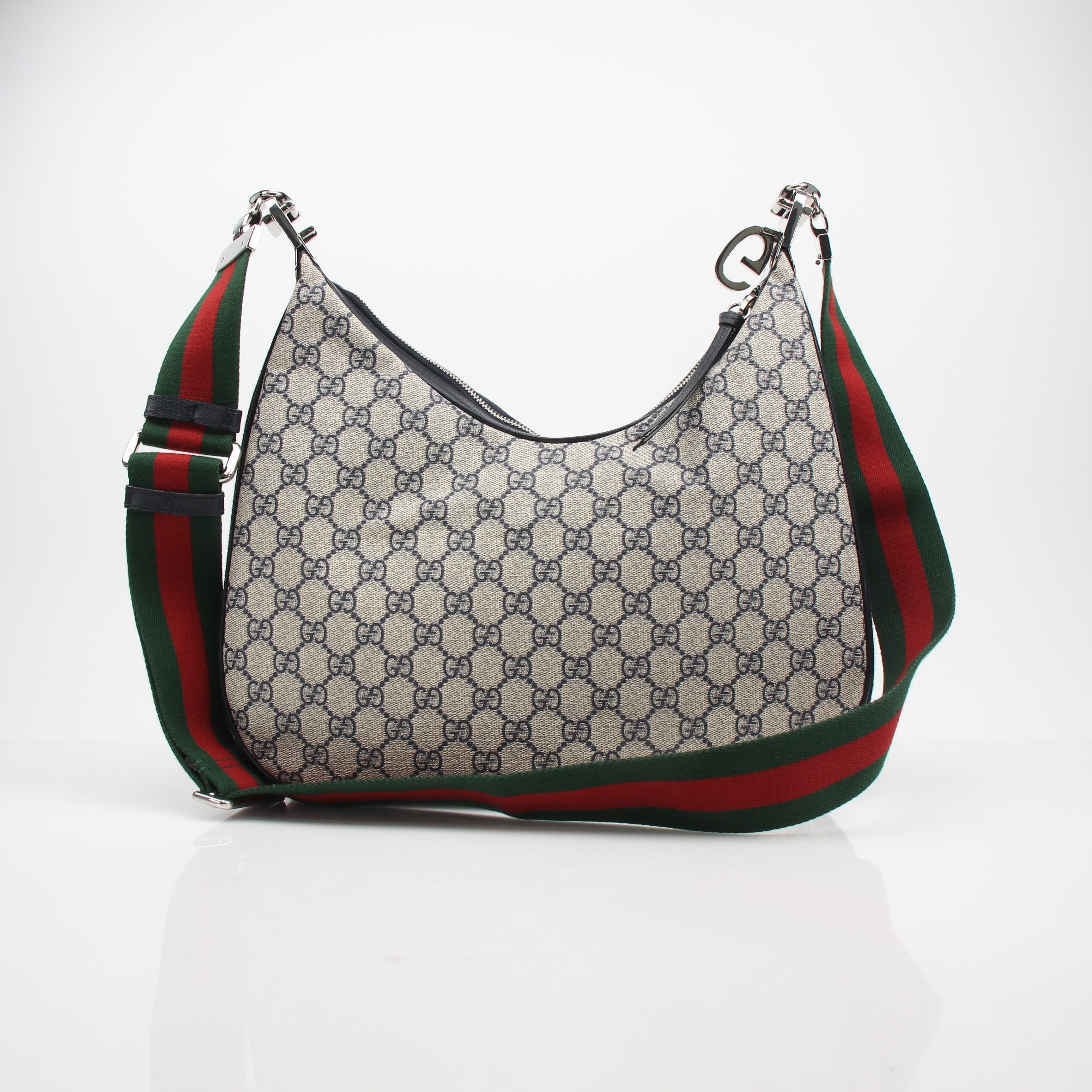 Gucci GG Supreme Monogram Web Attache Shoulder Bag