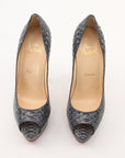 Christian Louboutin Altadama Watersnake Peep-Toe Pumps