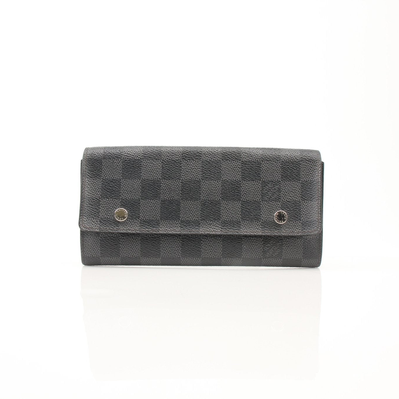 Louis Vuitton Portefeuille Marco wallet by Gold & Beyond, showcasing its sleek leather design and gold-tone accents.