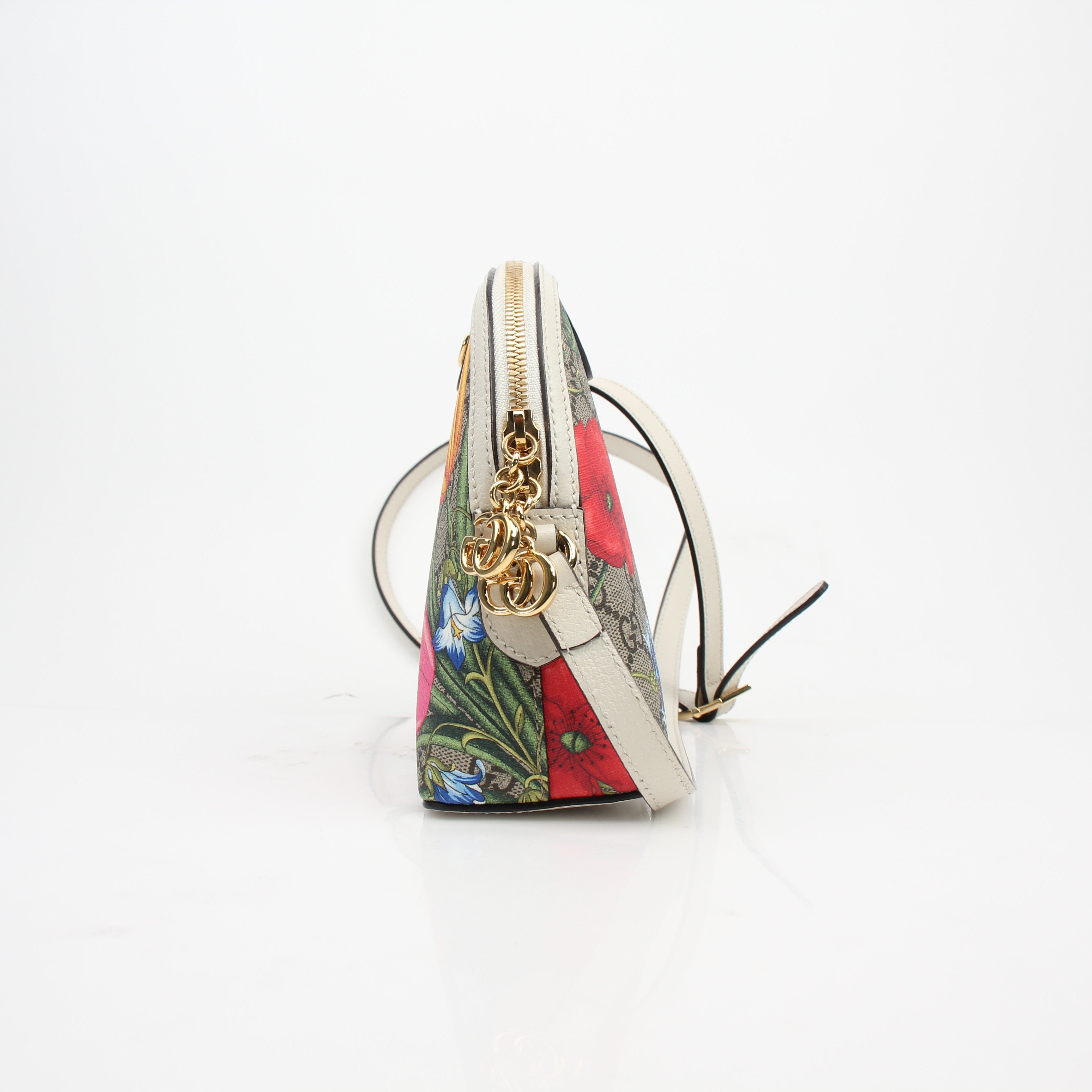 Gucci GG Supreme Flora Ophidia Dome Shoulder Bag