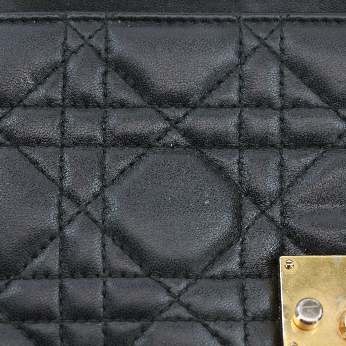 Christian Dior Dioraddict Cannage Mini Flap Bag in black, structured handbag with quilted detailing and chain strap