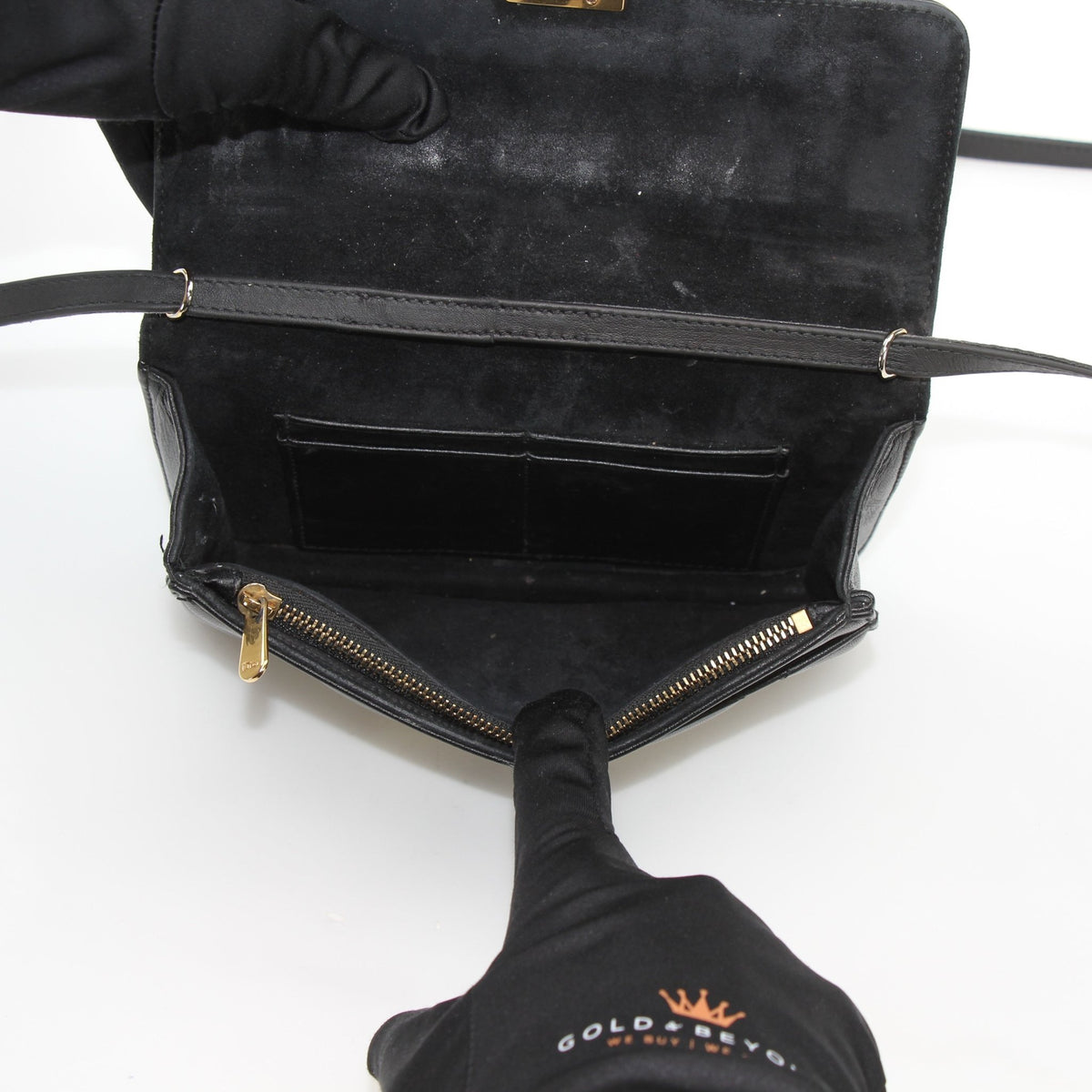 Black Christian Dior Dioraddict Cannage mini flap handbag with quilted design and chain strap