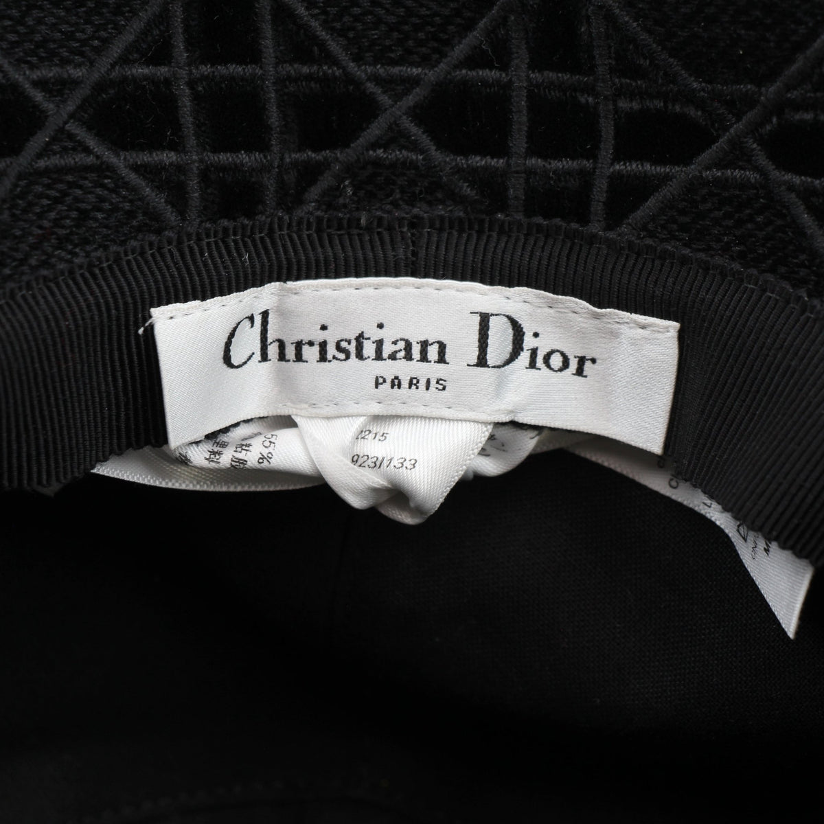 Christian Dior D-Bobby Cannage bucket hat in black, Gold & Beyond accessories product image