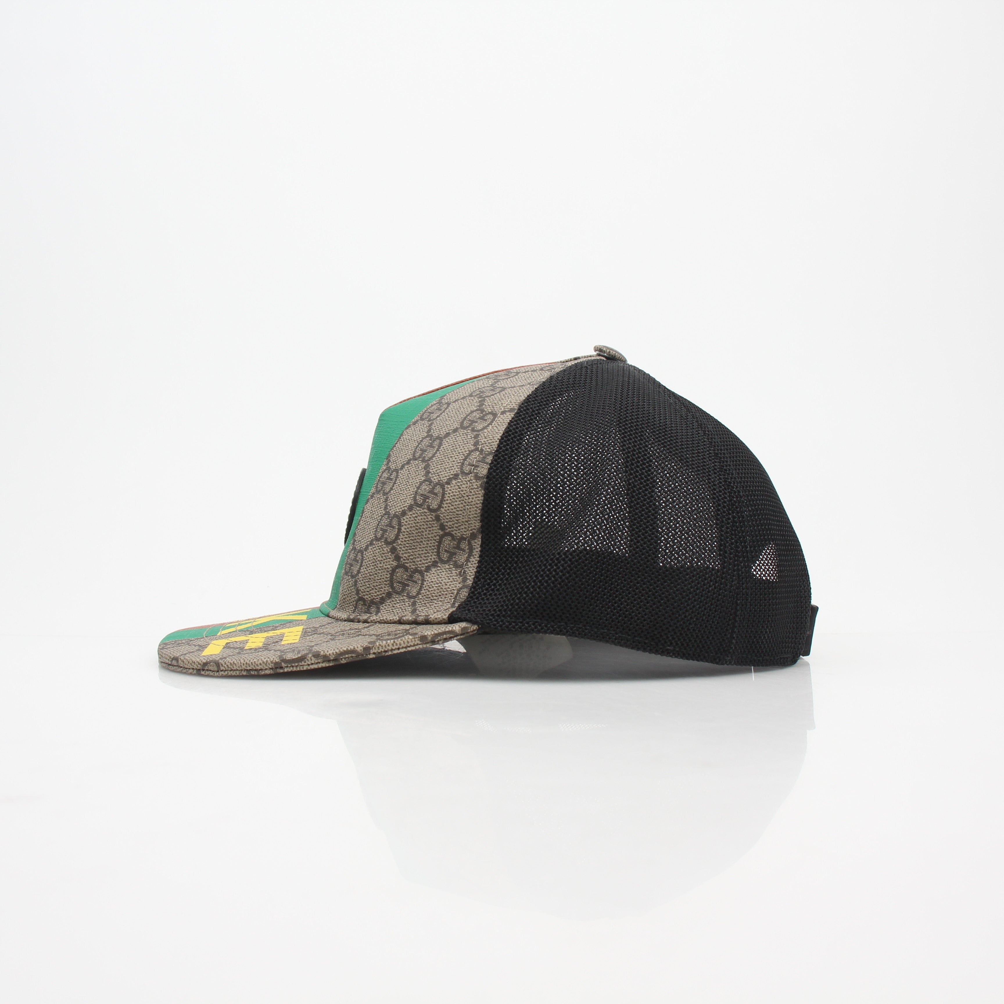 Gucci GG Supreme Monogram FAKE/NOT Baseball Hat