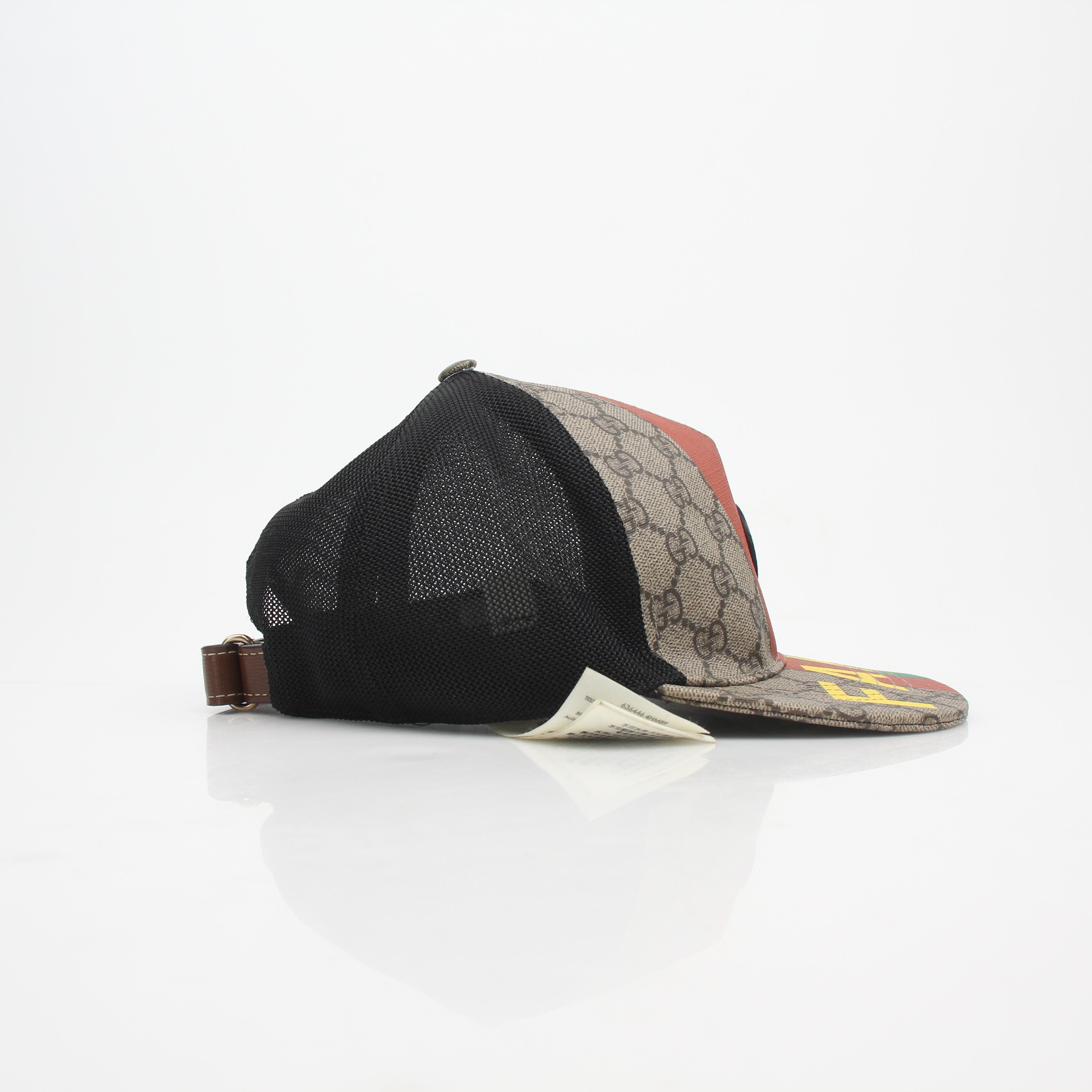 Gucci GG Supreme Monogram FAKE/NOT Baseball Hat