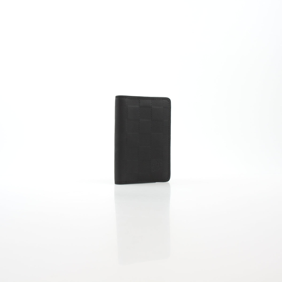 Black Louis Vuitton Damier Infini leather pocket organizer card holder by Gold & Beyond