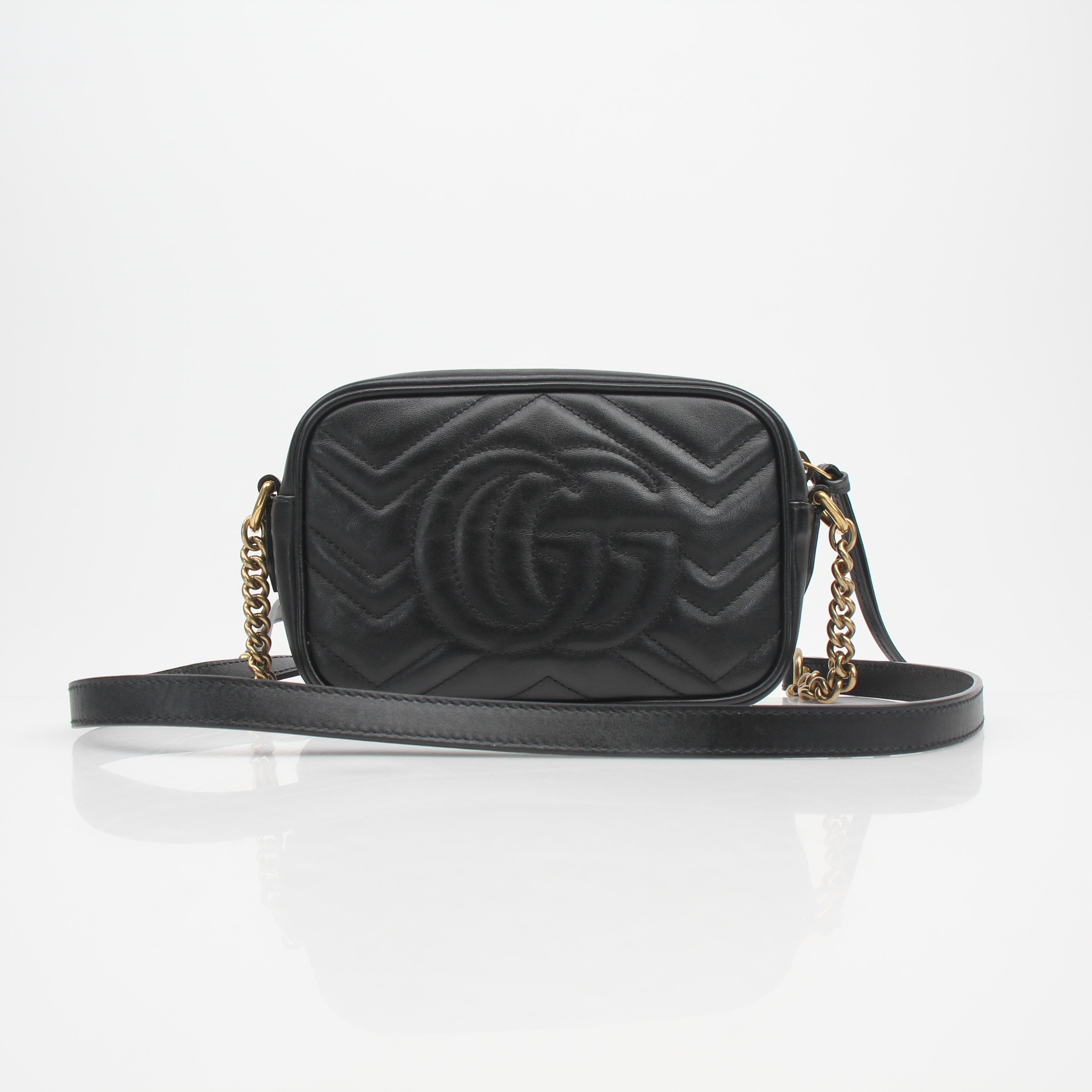 Gucci Mini GG Marmont Chain Shoulder Bag