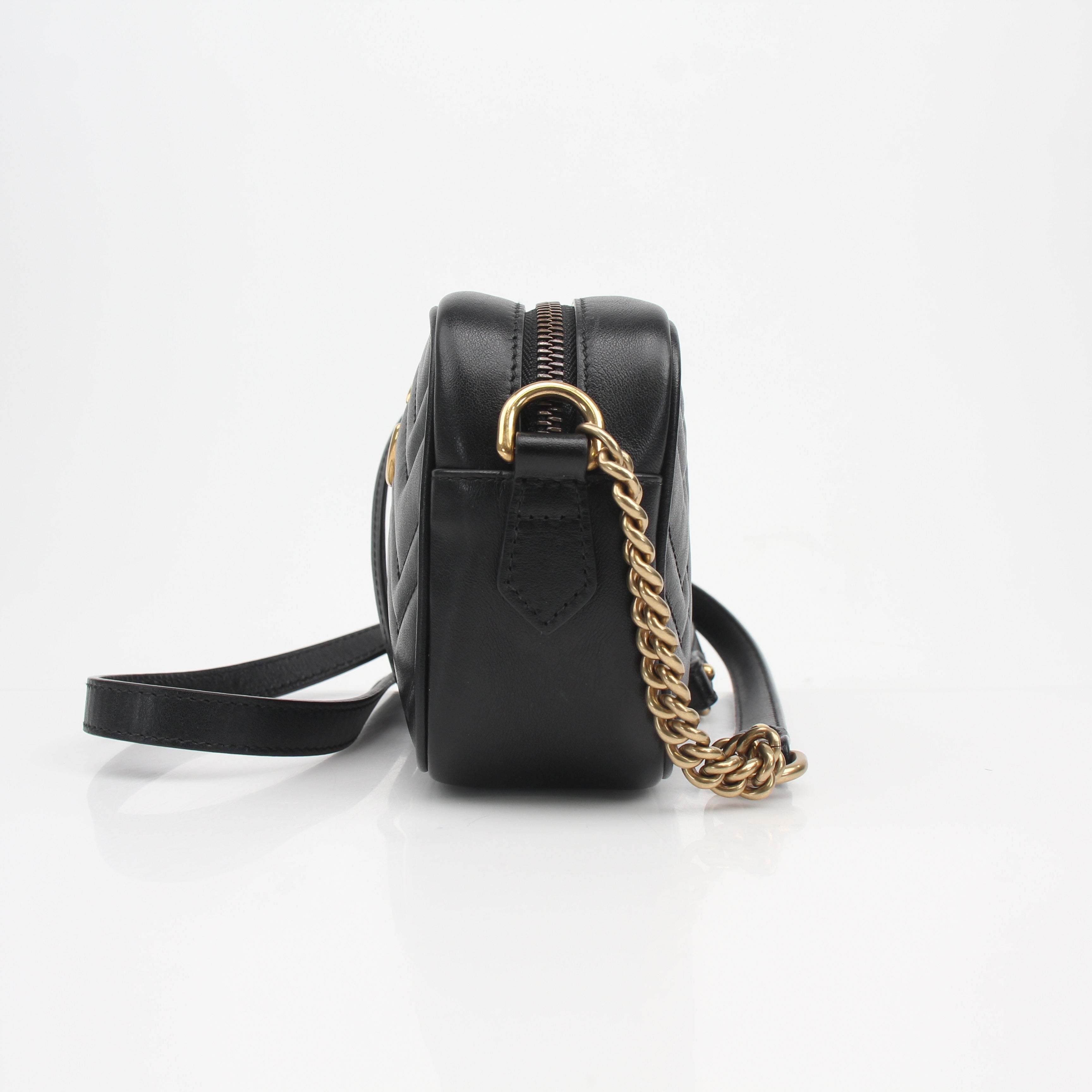 Gucci Mini GG Marmont Chain Shoulder Bag