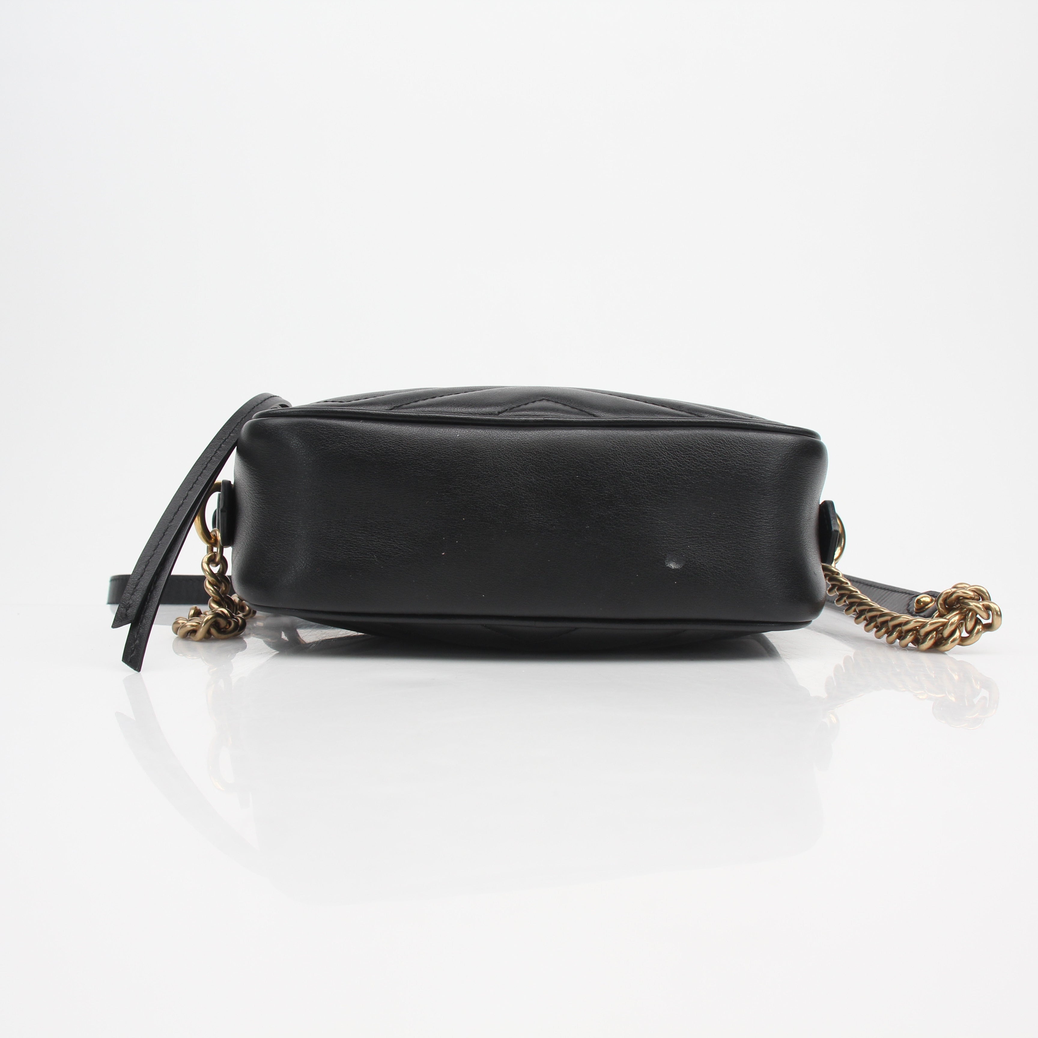 Gucci Mini GG Marmont Chain Shoulder Bag