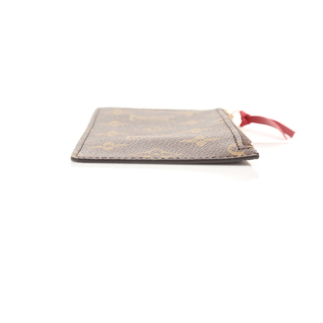 Louis Vuitton Félicie Pochette Insert Wallet, elegant gold and beige wallet with multiple card slots, displayed on a white background.