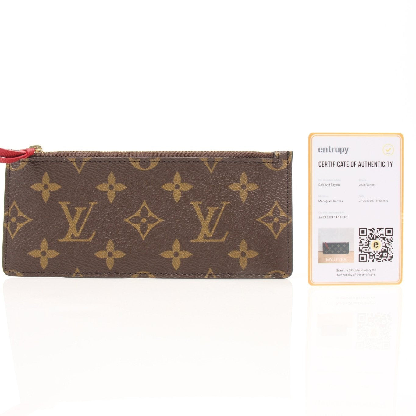 Louis Vuitton Félicie Pochette Insert Wallet by Gold & Beyond, showing a sleek leather wallet with multiple card slots and compact design.