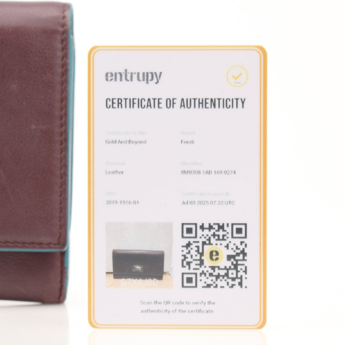 Fendi Burgundy Continental Wallet by Gold & Beyond, showing the sleek leather design and gold-tone hardware.