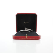 Cartier Juste un Clou large model 18K white gold bracelet with nail-inspired design