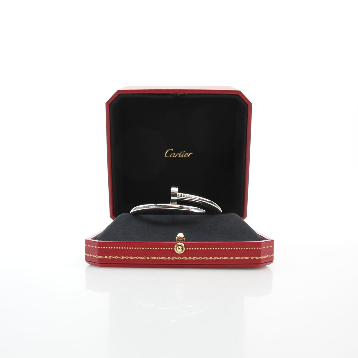 Cartier Juste un Clou large model 18K white gold bracelet with nail-inspired design