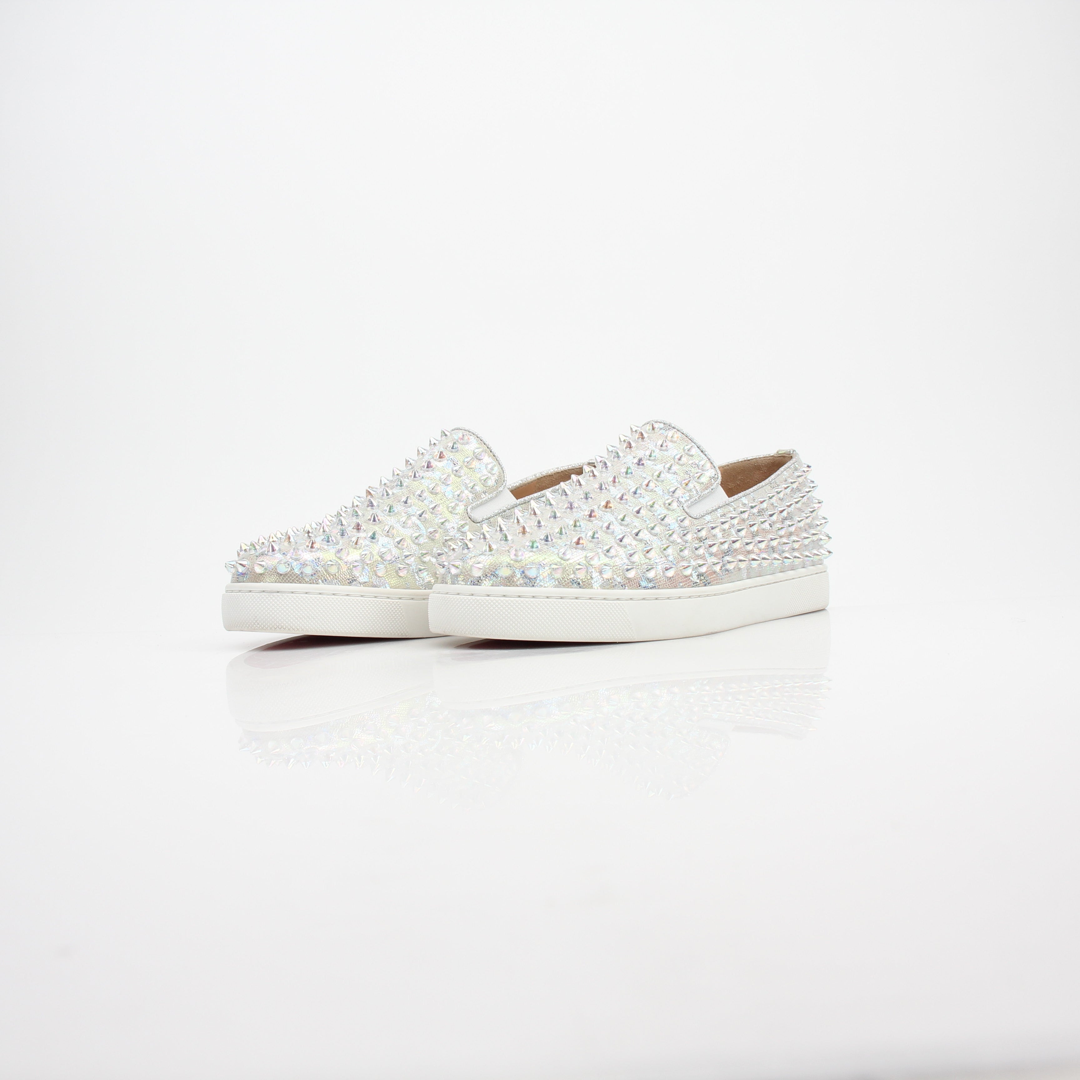 Christian Louboutin Spikes Roller Boat Flat Sneakers