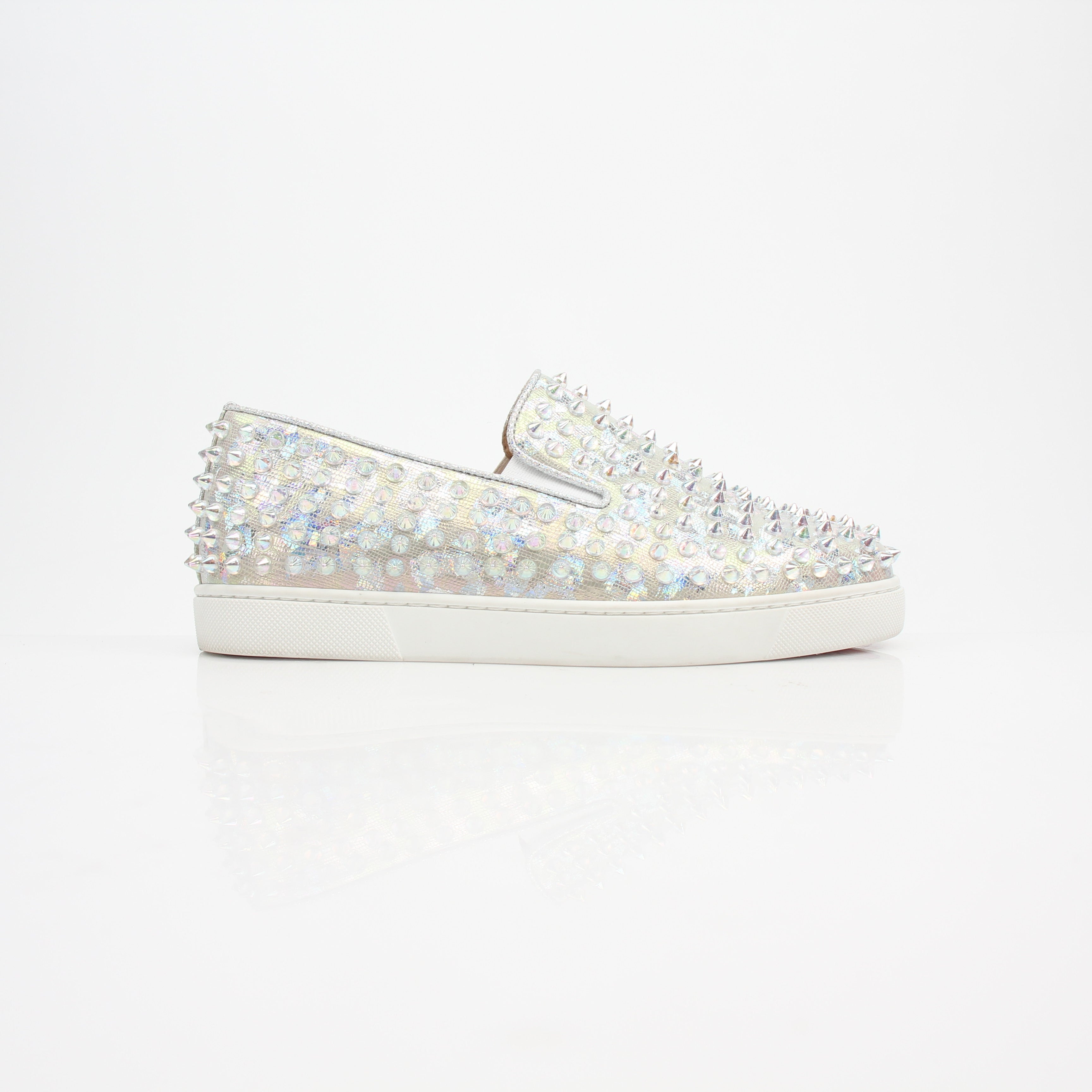Christian Louboutin Spikes Roller Boat Flat Sneakers