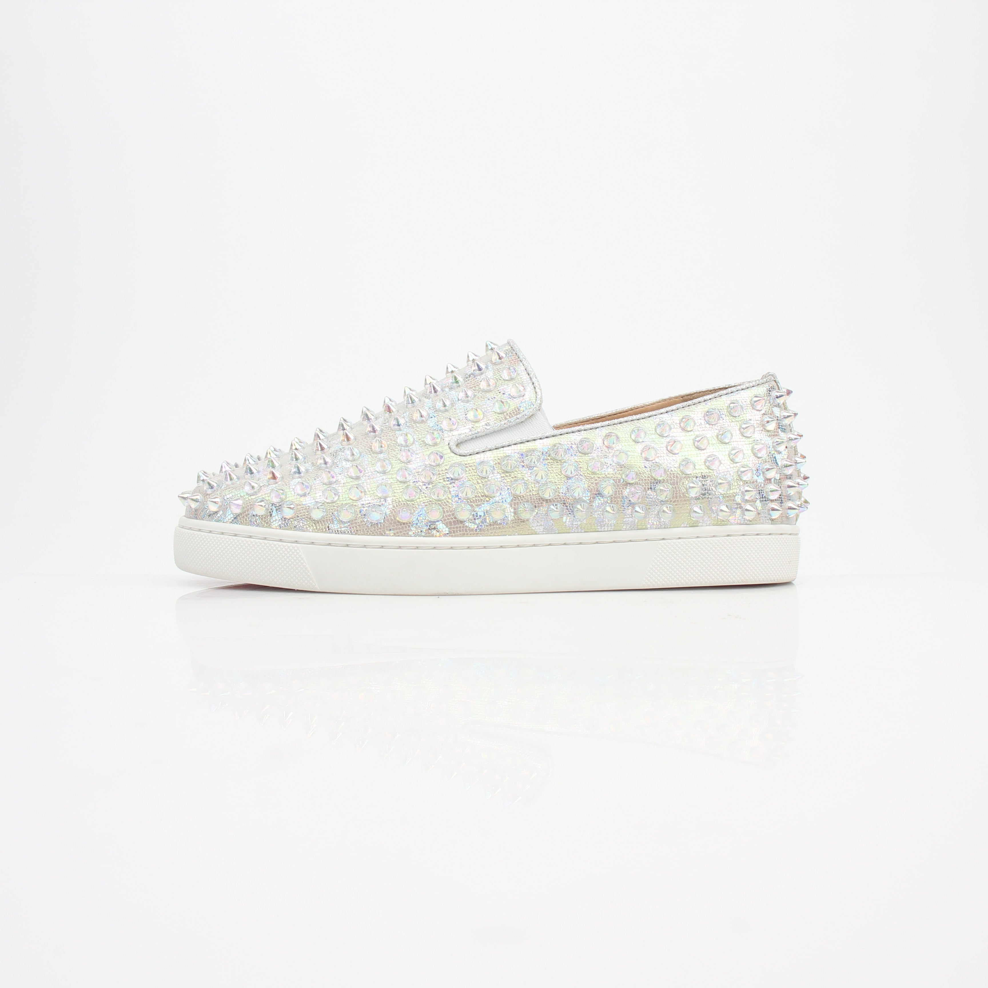 Christian Louboutin Spikes Roller Boat Flat Sneakers