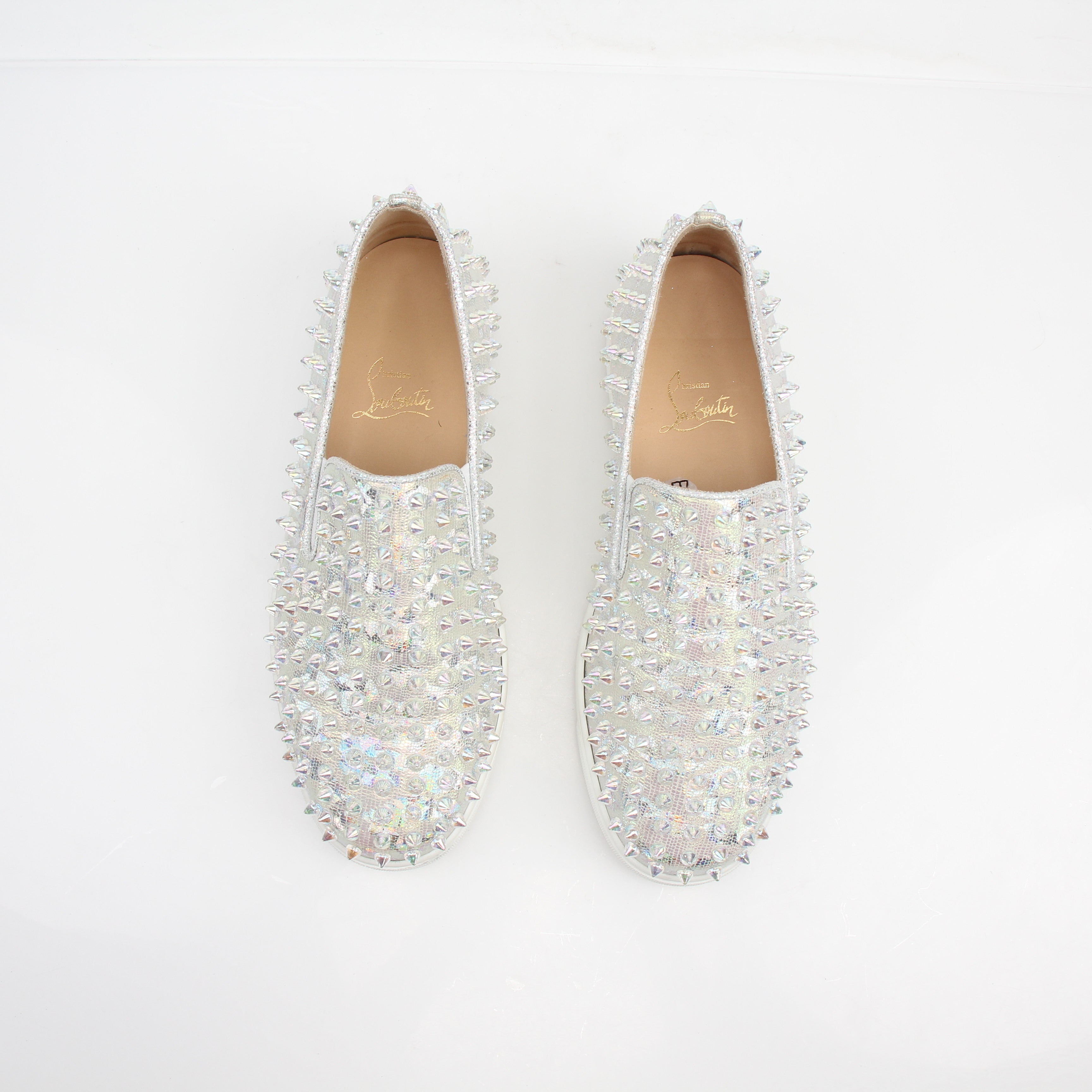 Christian Louboutin Spikes Roller Boat Flat Sneakers