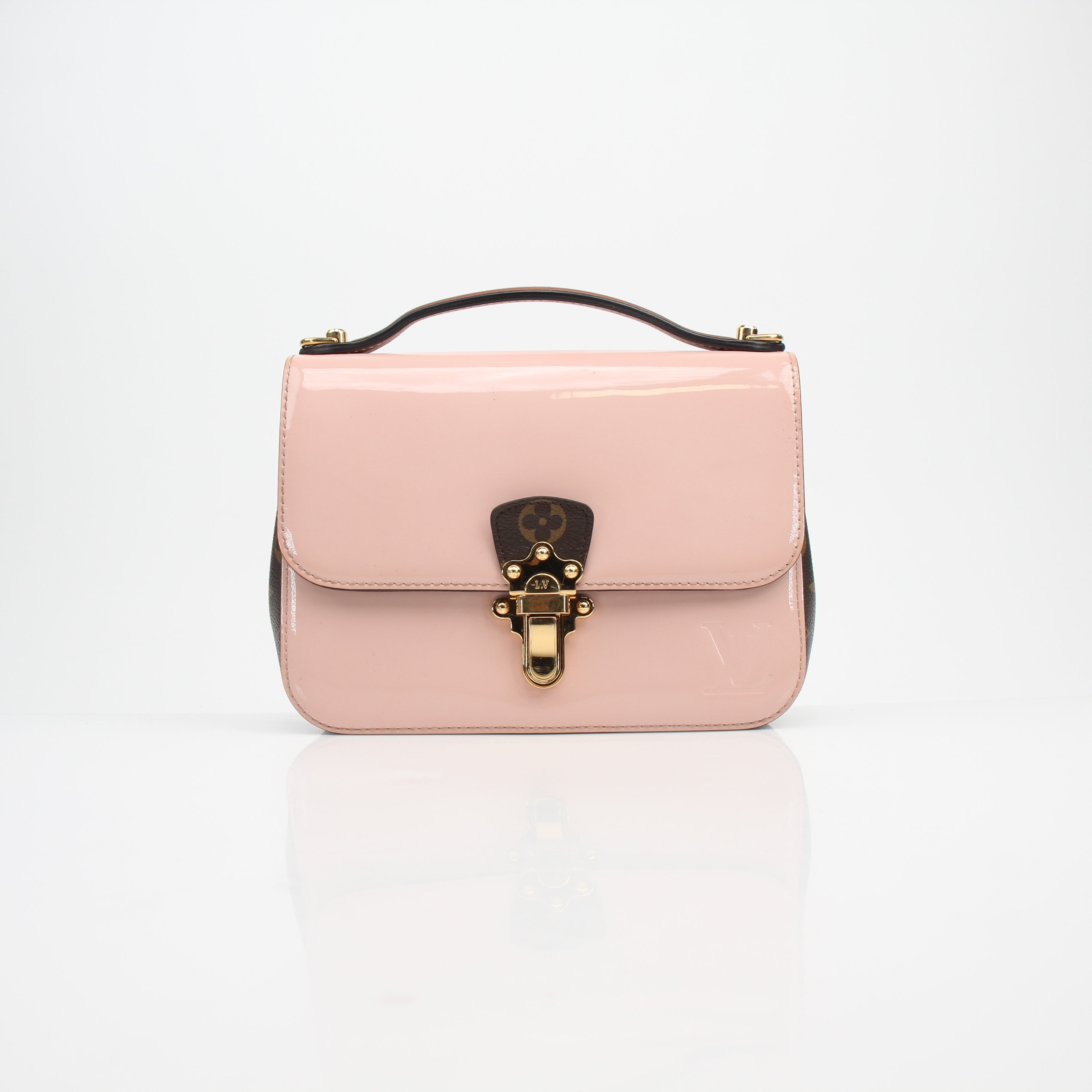 Louis Vuitton Cherrywood Ballerine Monogram Vernis Handbag