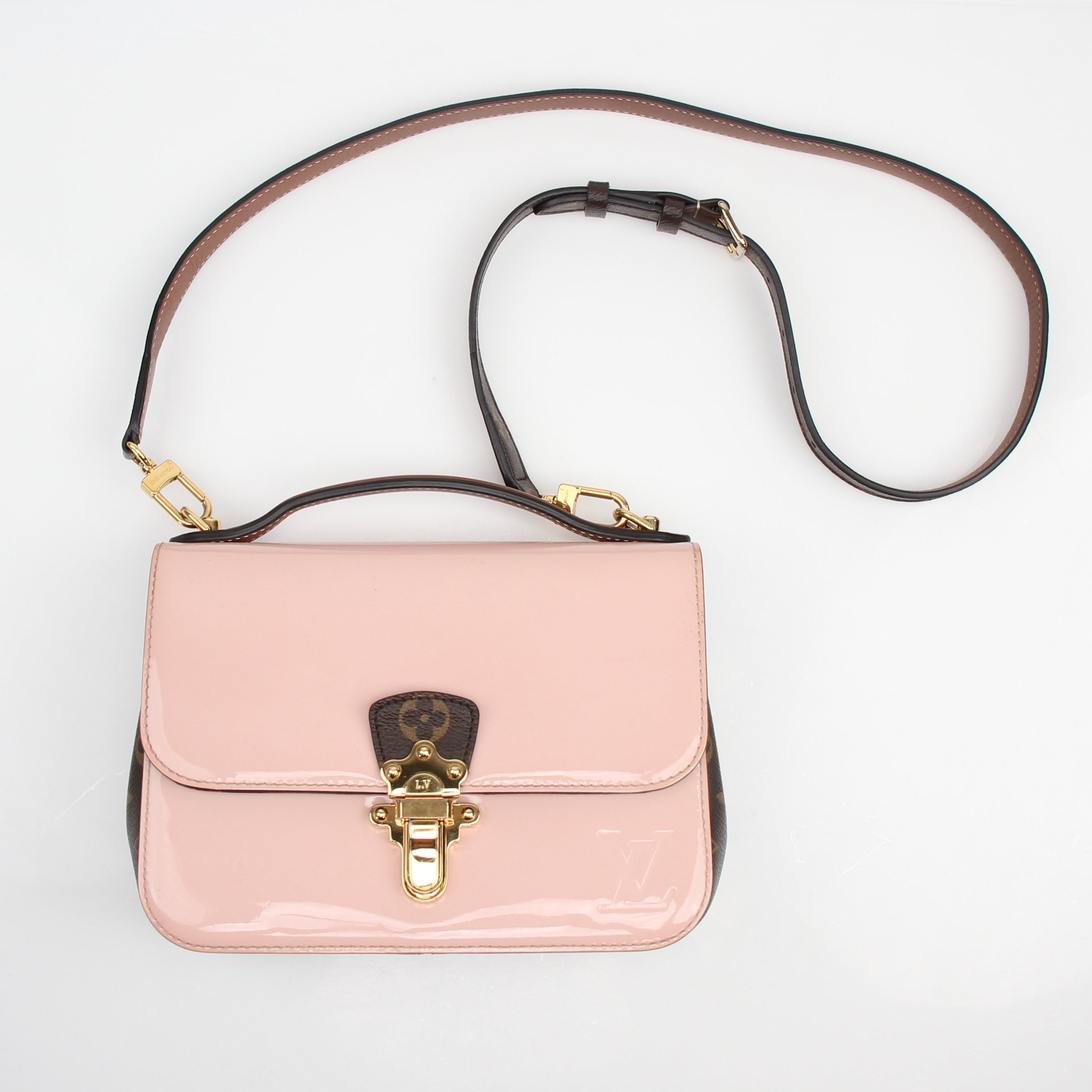Louis Vuitton Cherrywood Ballerine Monogram Vernis Handbag