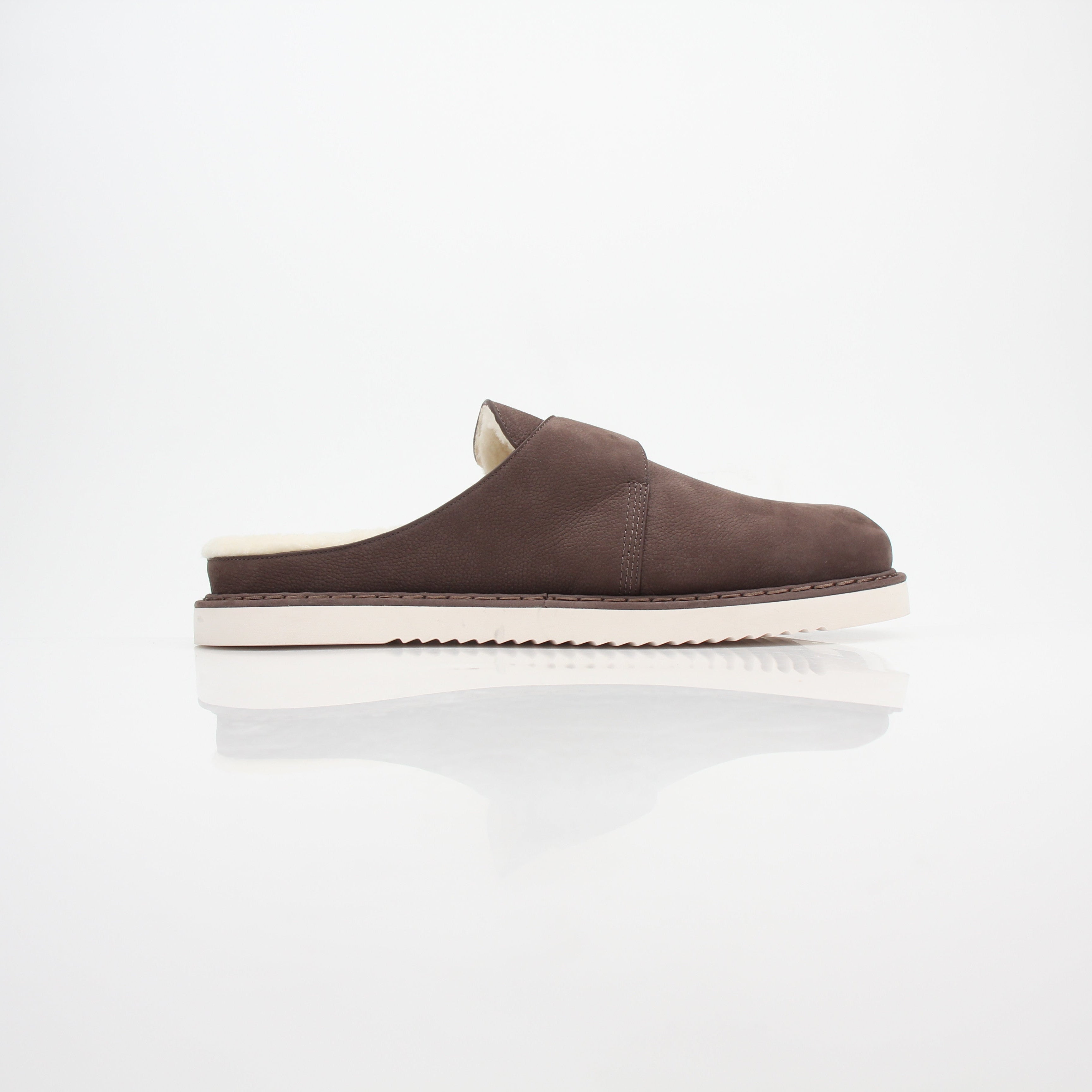 Louis Vuitton Brown Suede LV Buckle Mules