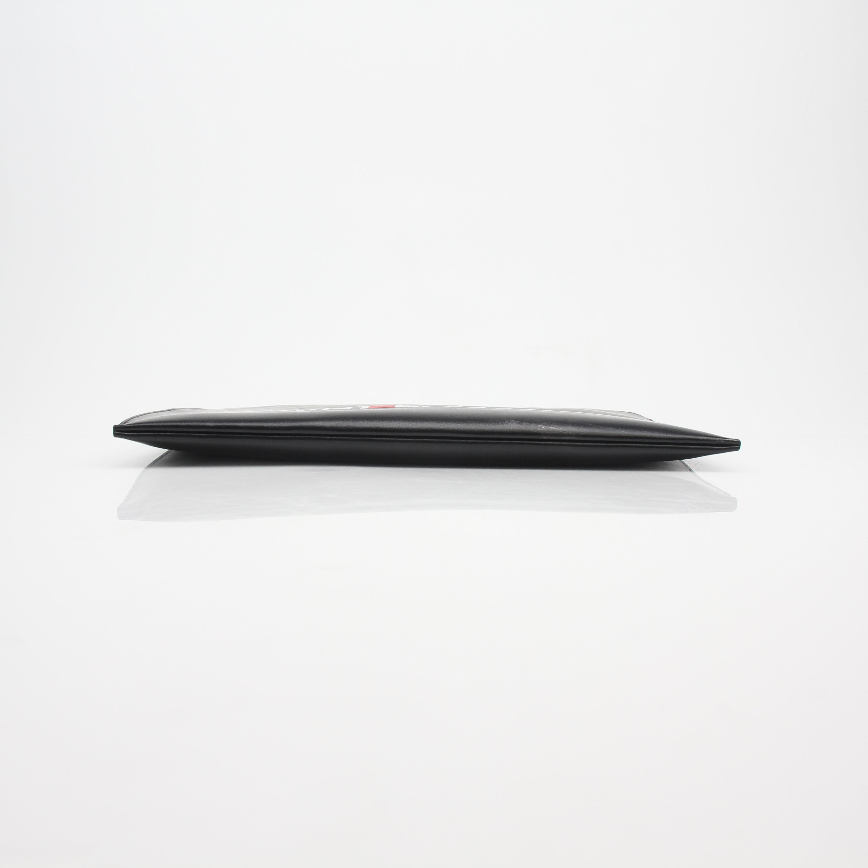 Saint Laurent Logo Leather Clutch