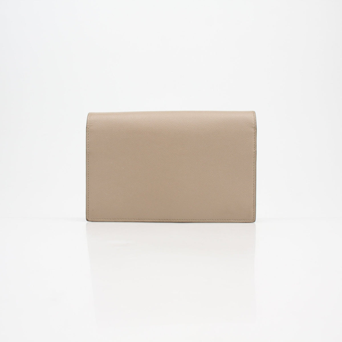 Gold & Beyond Saint Laurent Kate Tassel Wallet on Chain handbag with gold-tone hardware and tassel detail, close-up view.