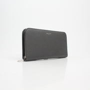 Saint Laurent Grain de Poudre Leather Zip Wallet
