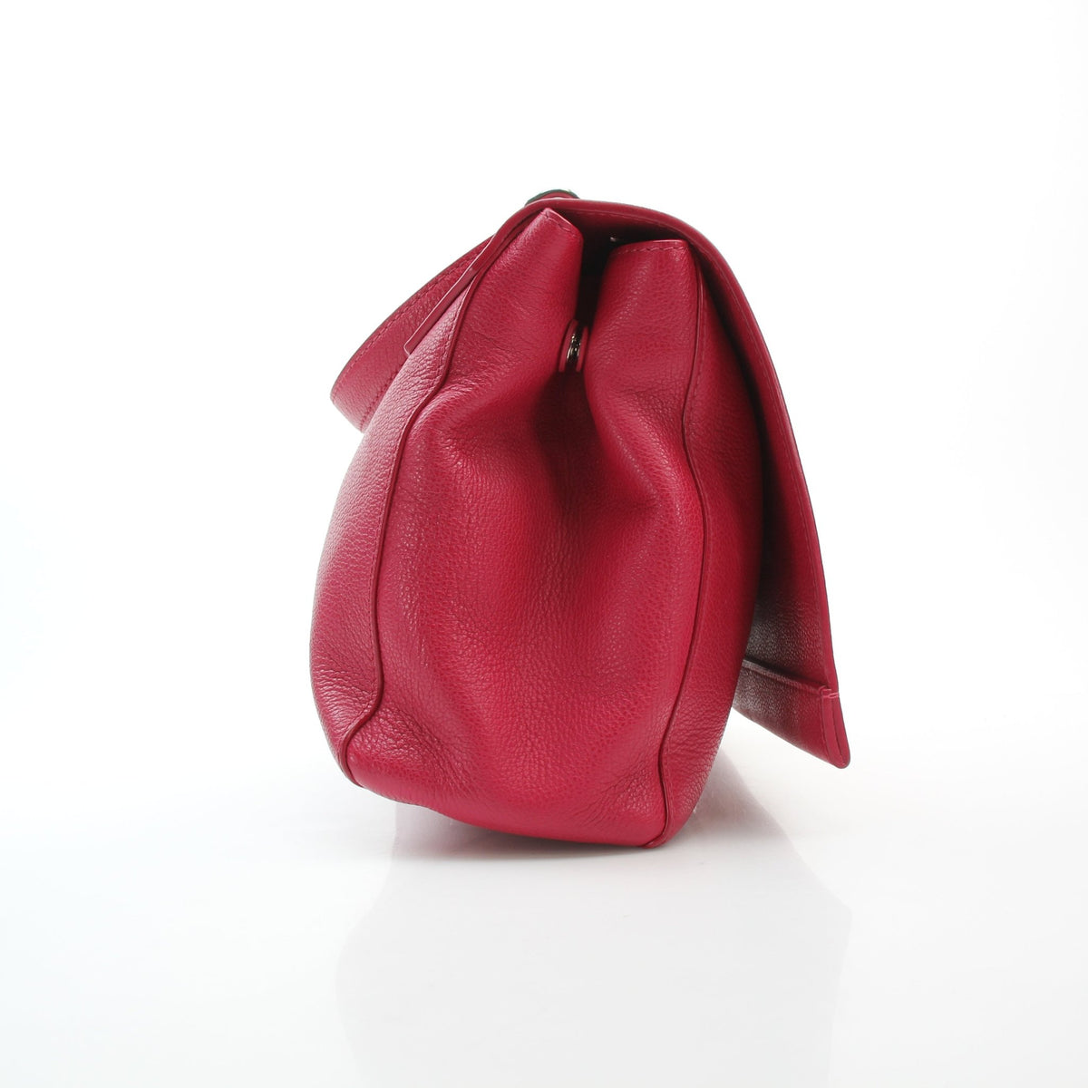 Louis Vuitton Lockme II PM pink calfskin leather top handle handbag with structured silhouette and gold-tone hardware