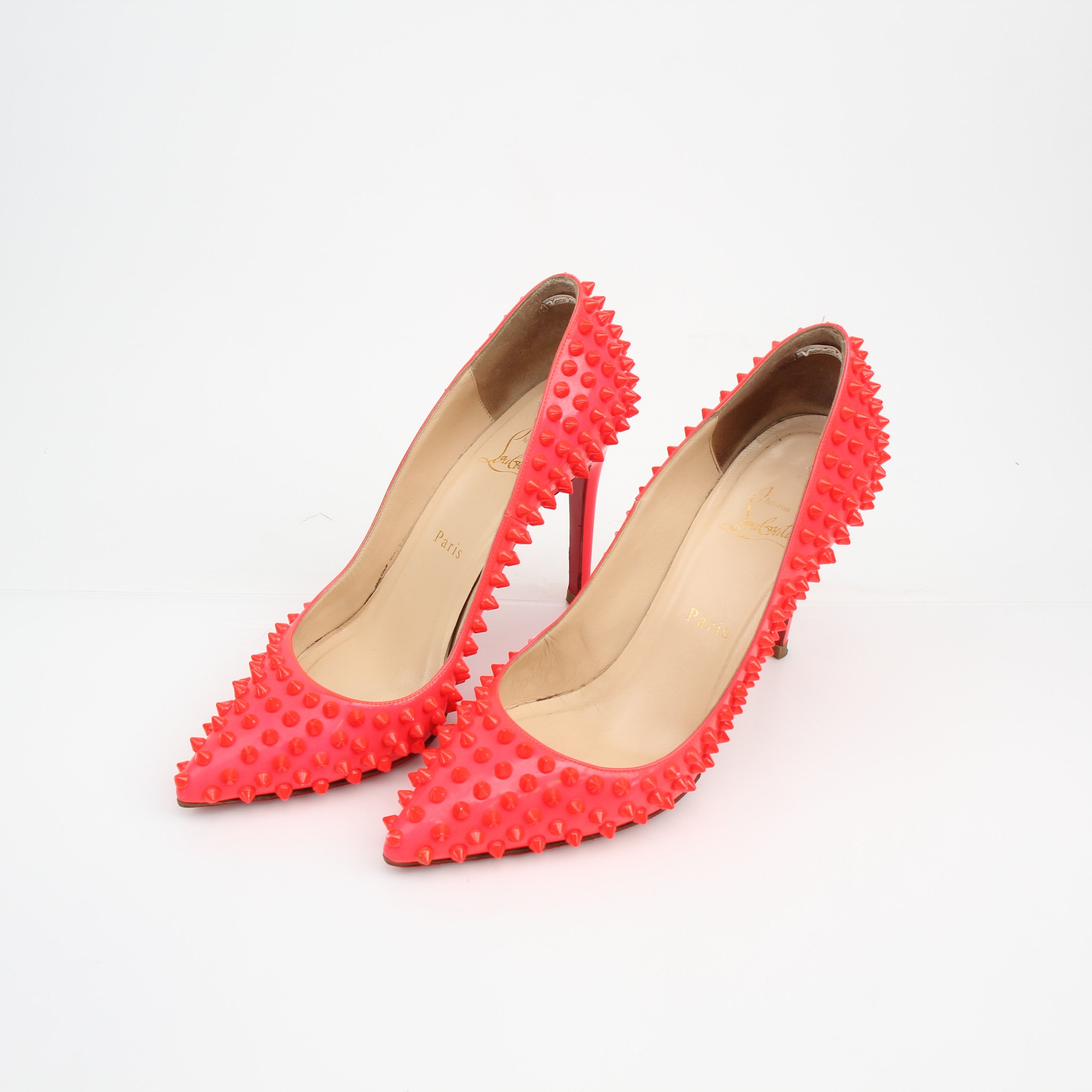 Christian Louboutin So Kate Spiked Patent Leather Heels
