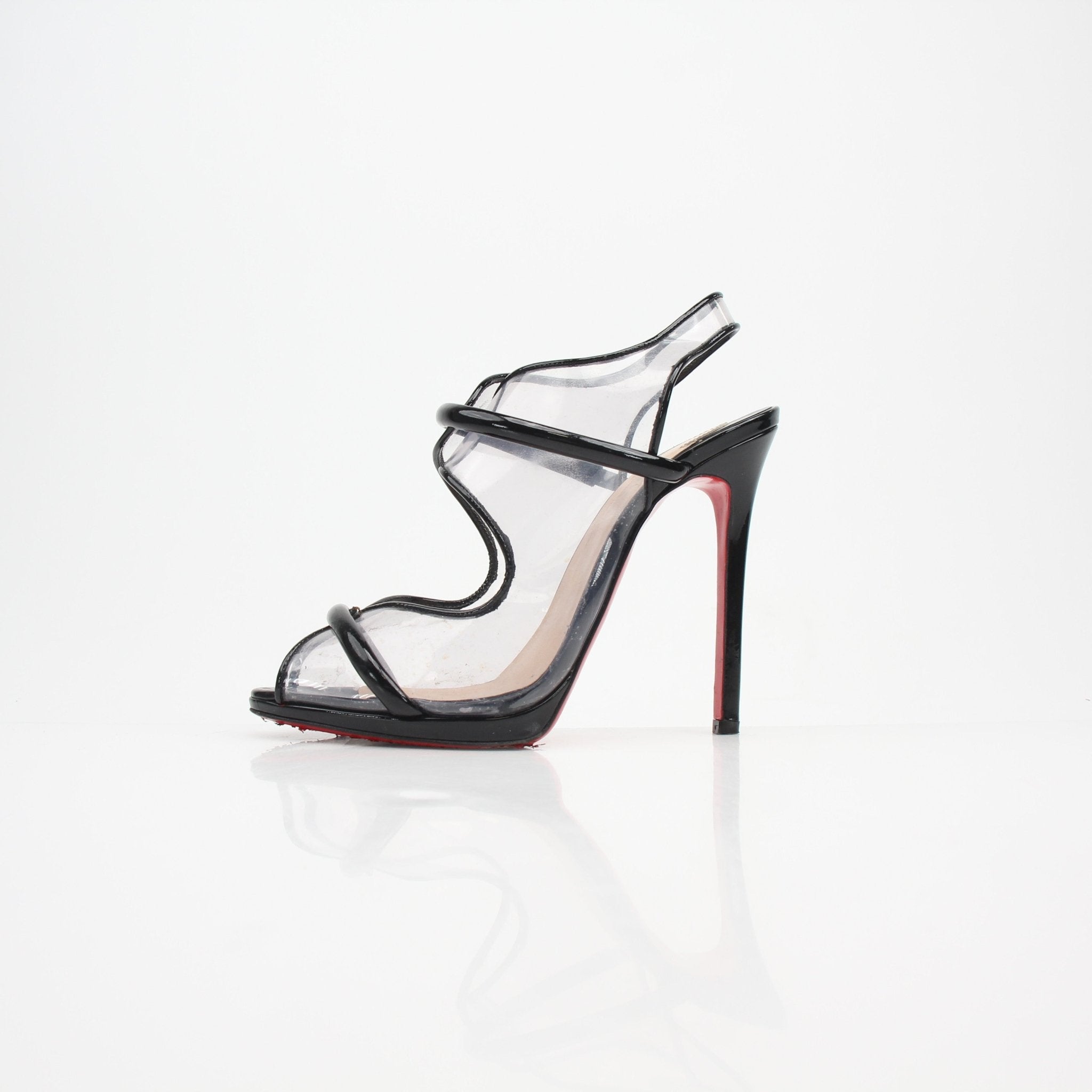 Christian Louboutin Aqua Ronda PVC Slingback Sandals