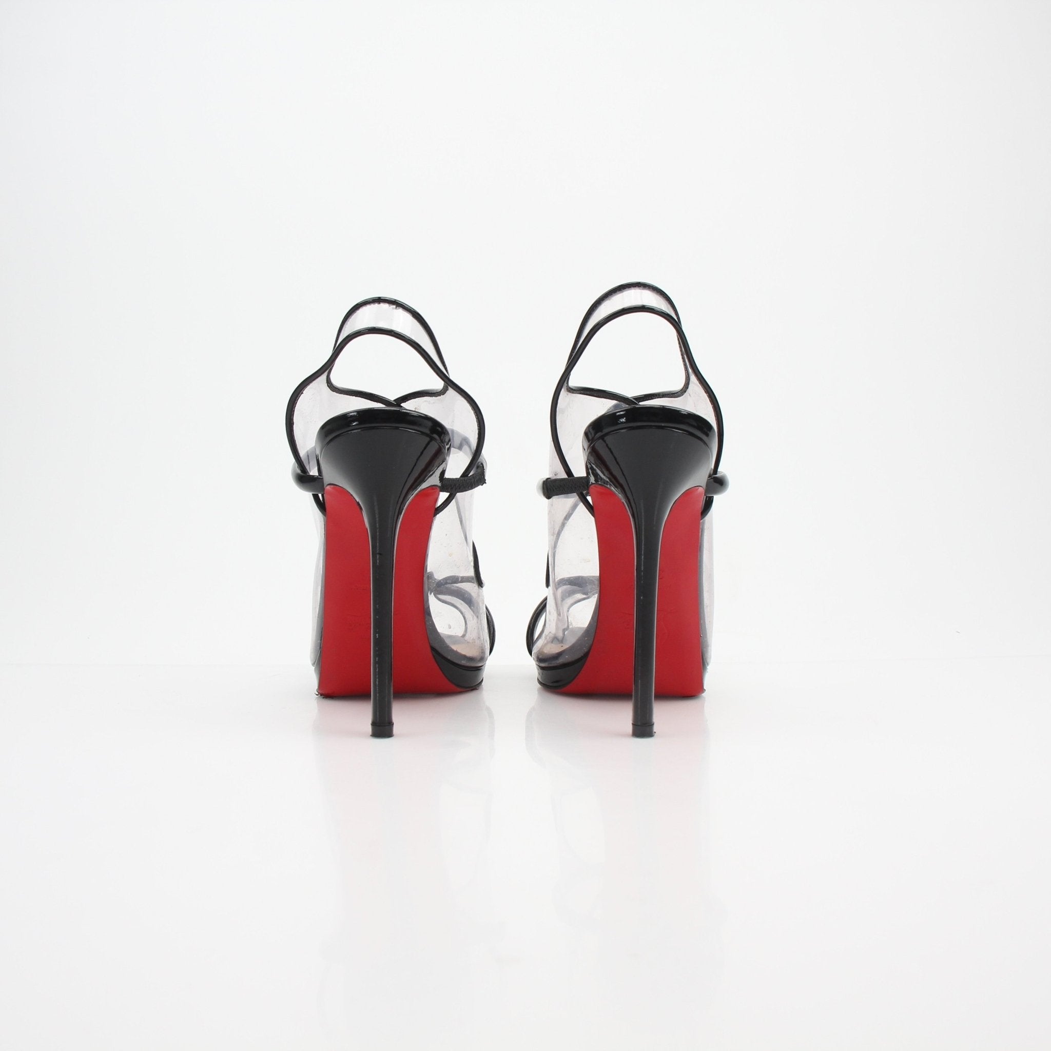 Christian Louboutin Aqua Ronda PVC Slingback Sandals