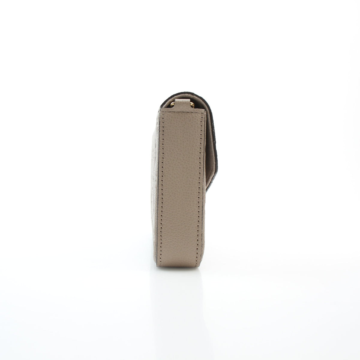 Beige monogram leather Félicie pochette wallet on chain by Louis Vuitton