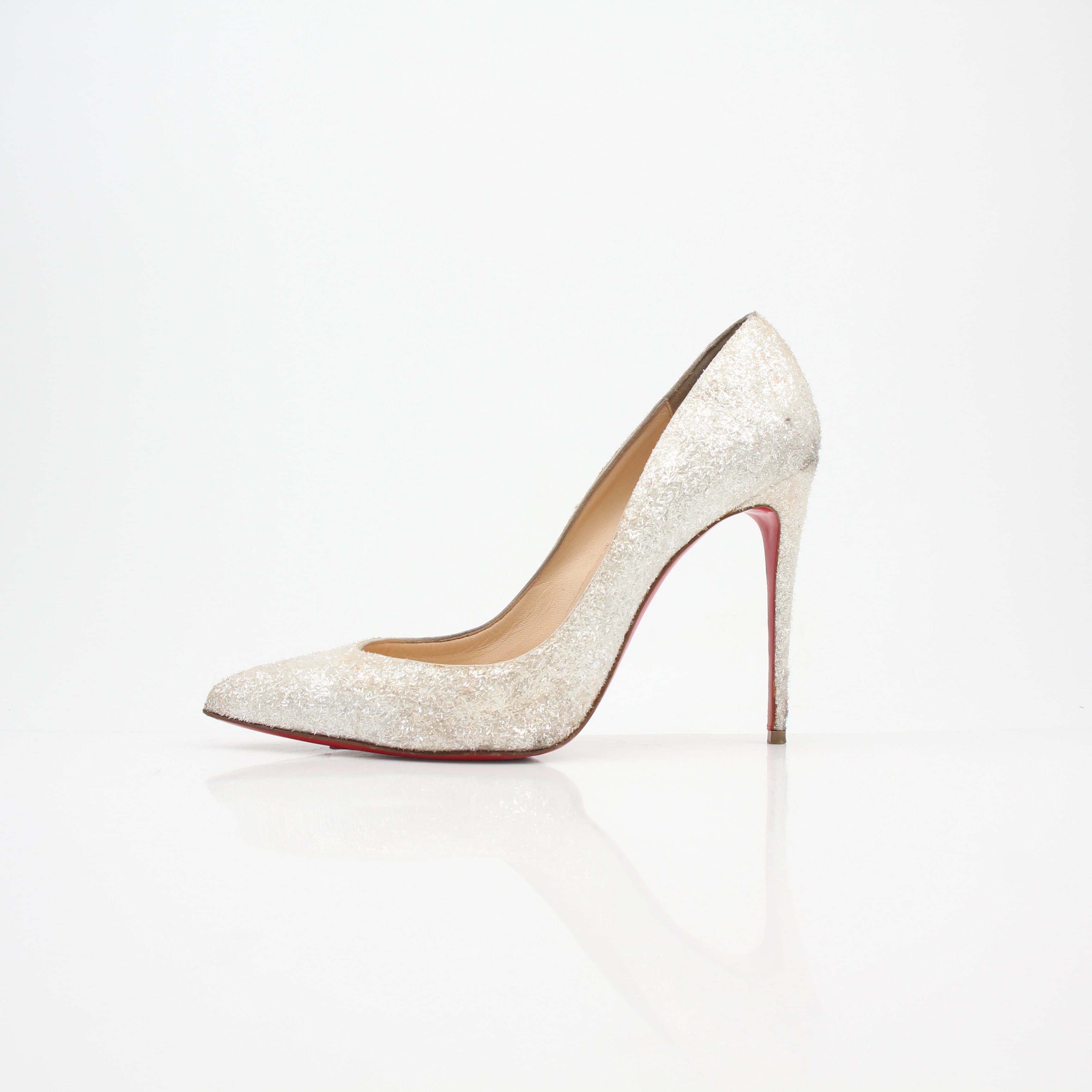 Christian Louboutin Pigalle Follies Givre Glitter Heels
