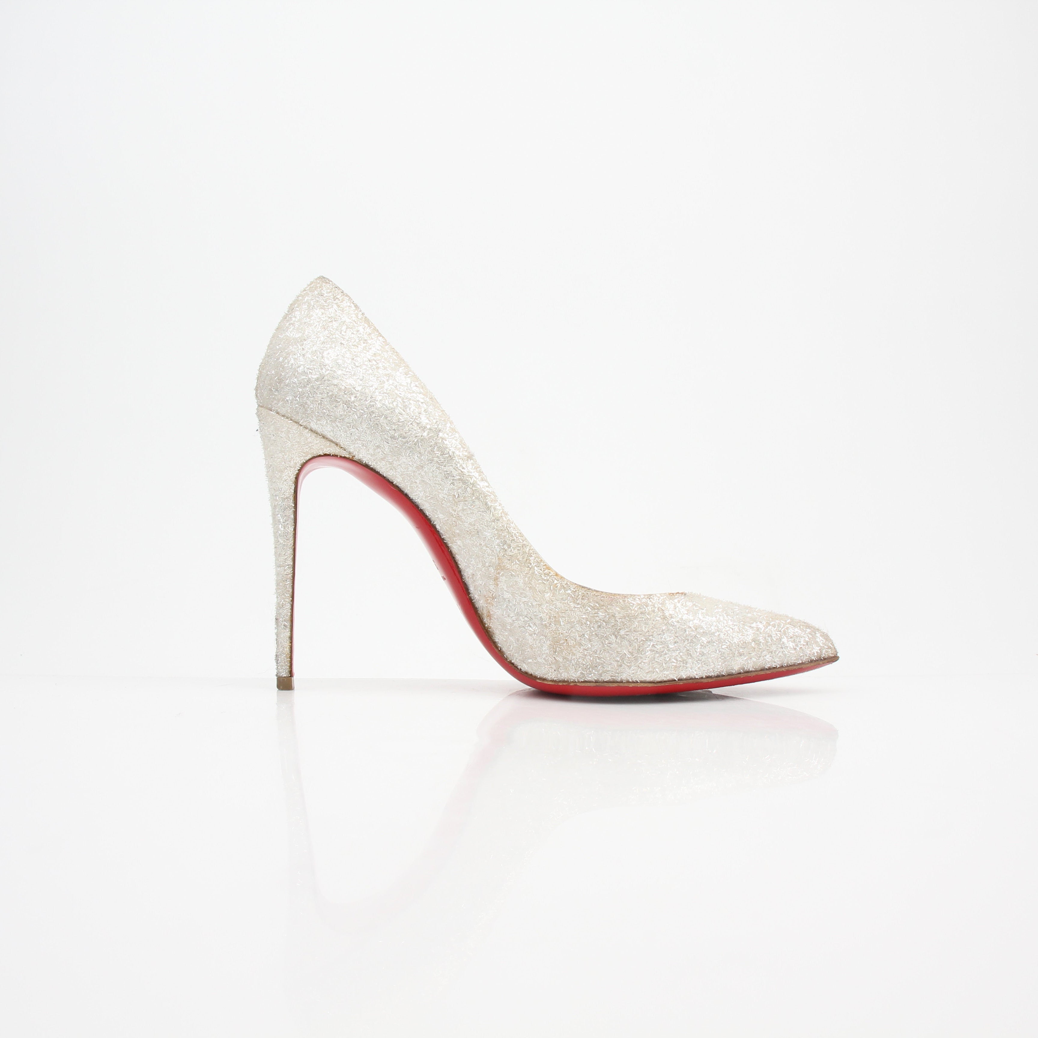 Christian Louboutin Pigalle Follies Givre Glitter Heels