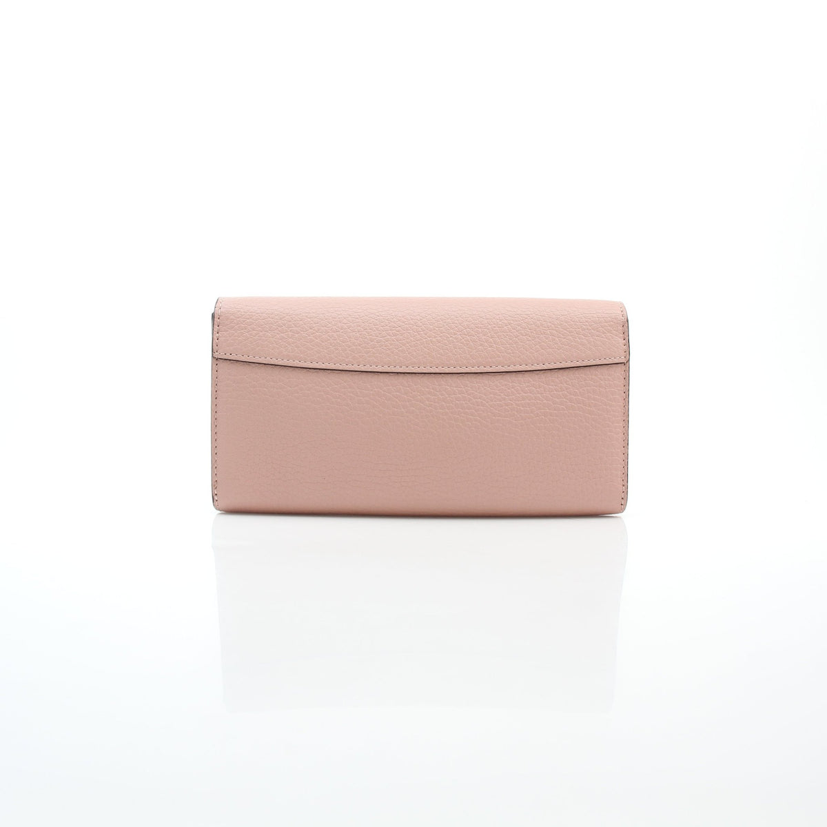 Louis Vuitton light pink Taurillon leather Capucines wallet handbag with structured design and gold-tone clasp