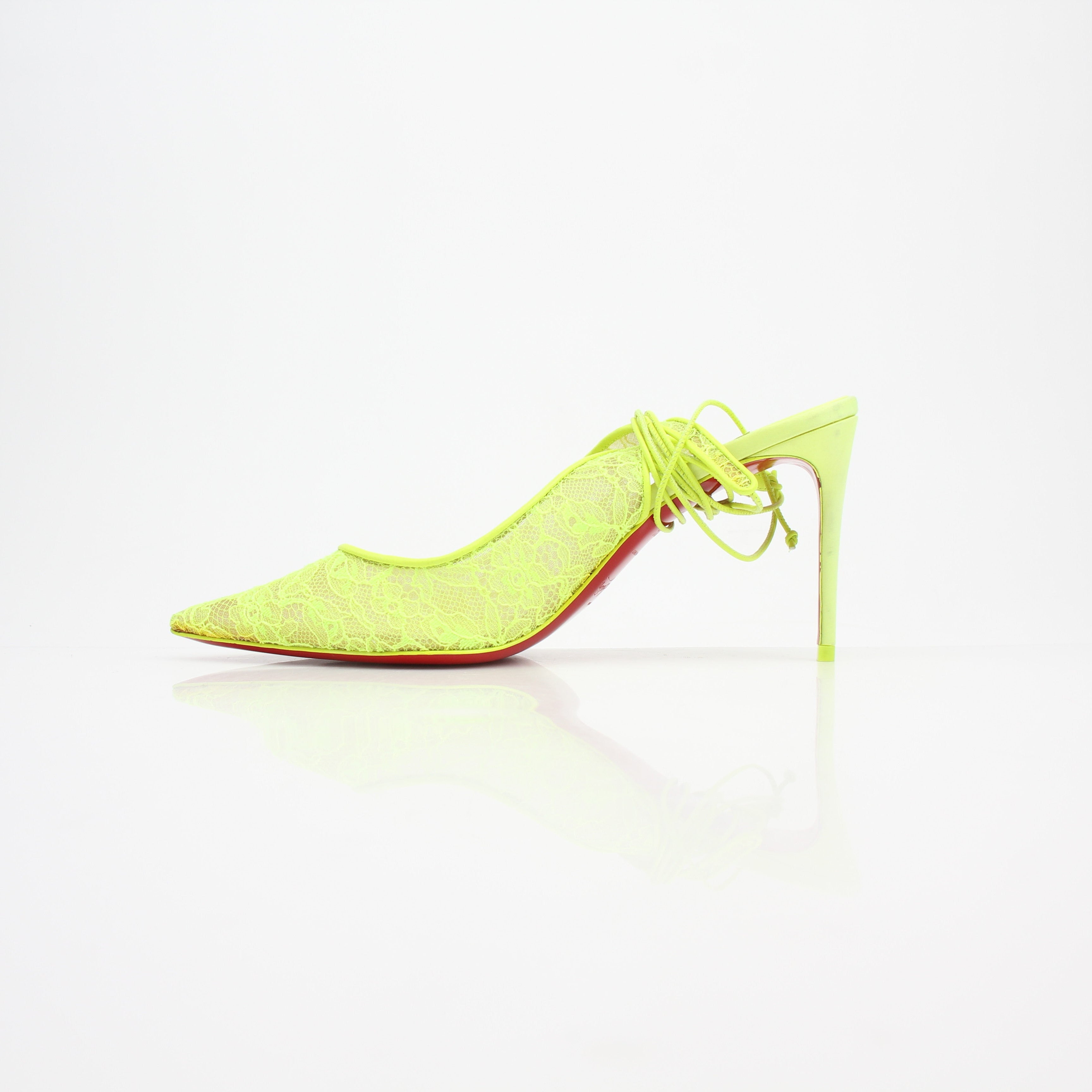Christian Louboutin Lace Up Kate Slingback Heels