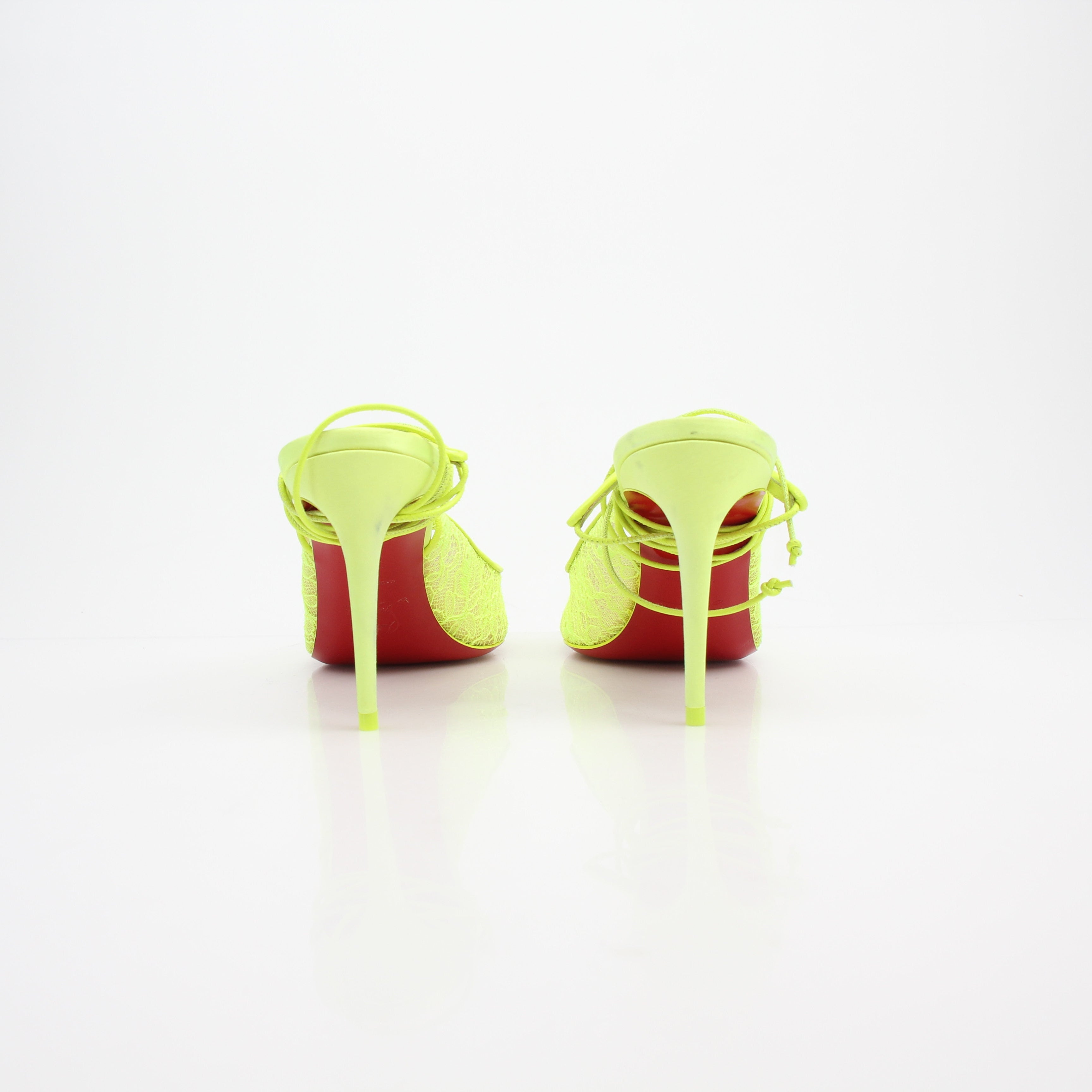 Christian Louboutin Lace Up Kate Slingback Heels