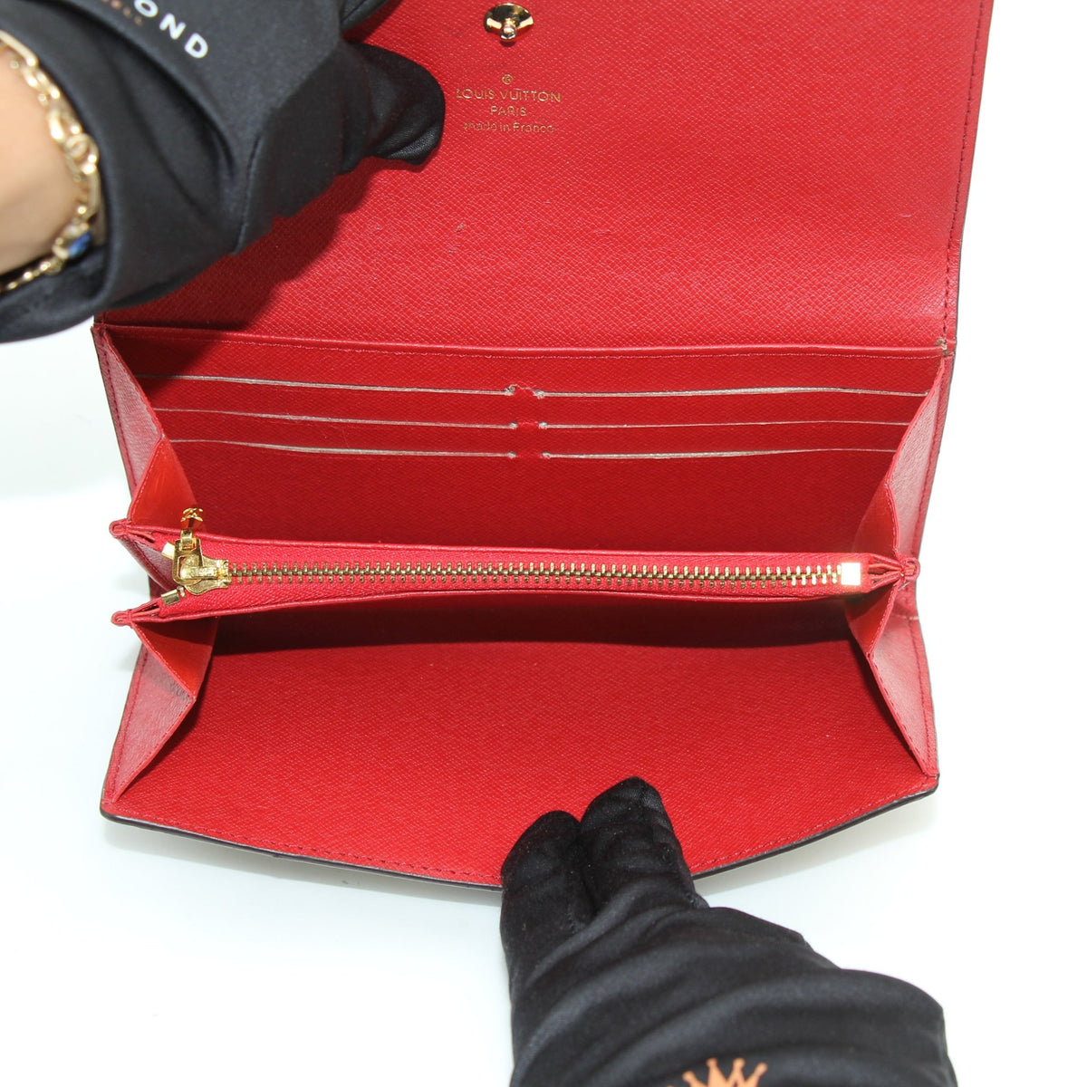 Louis Vuitton x Takashi Murakami Black Monogram Multicolore Sarah wallet by Gold & Beyond
