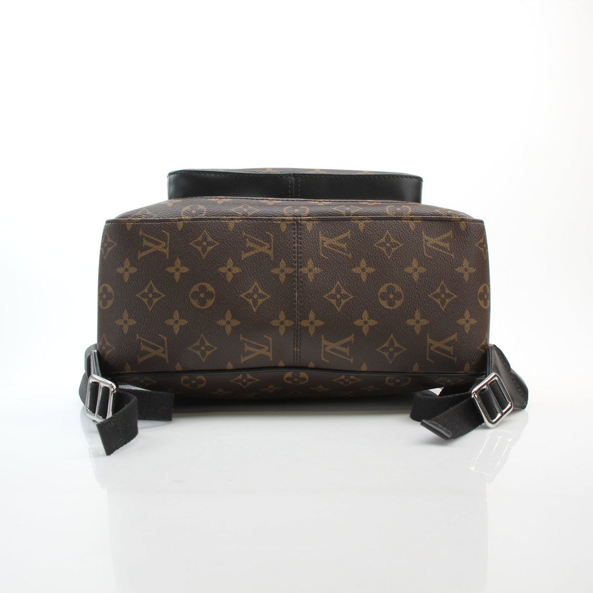 Gold & Beyond Louis Vuitton Monogram Canvas Josh backpack in brown with adjustable shoulder straps