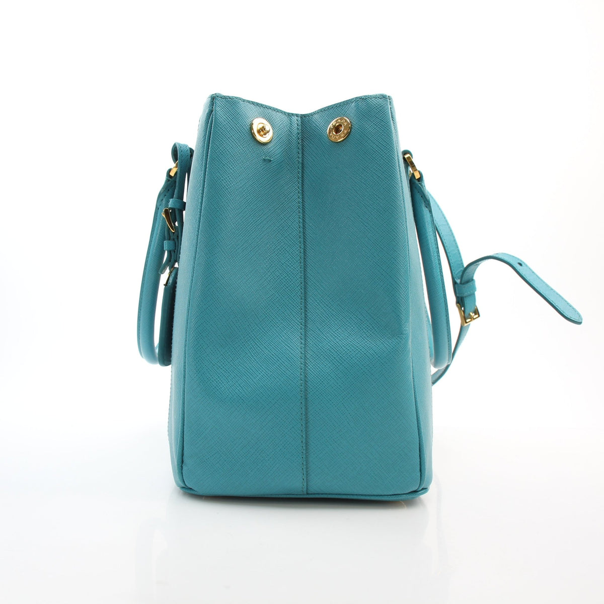 Prada Saffiano Lux Galleria Tricolor medium tote handbag by Gold & Beyond, structured leather design in three colors