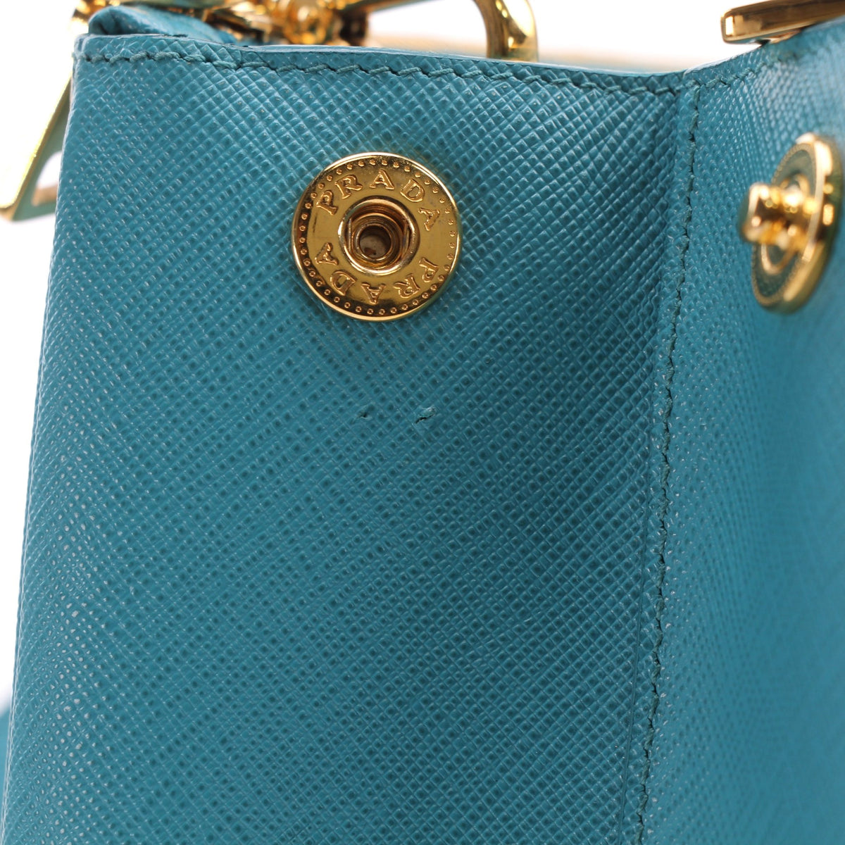 Prada Saffiano Lux Galleria Tricolor medium tote handbag in a structured design.