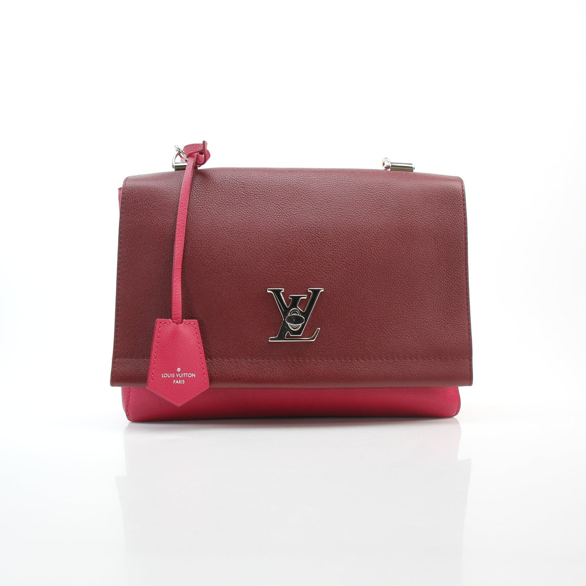 Louis Vuitton Lockme II two-tone Taurillon leather flap satchel handbag by Gold & Beyond