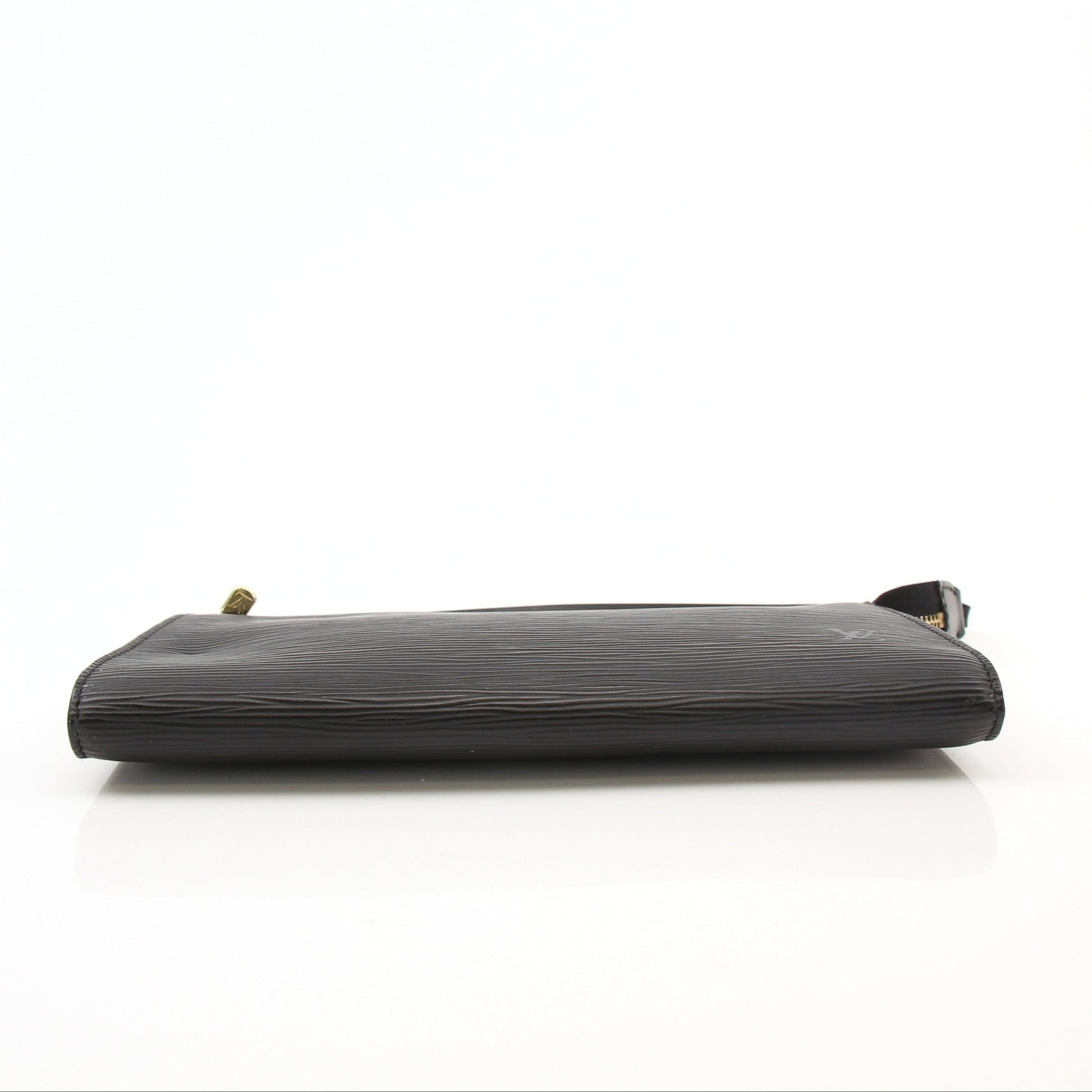 Louis Vuitton Pochette handbag by Gold & Beyond, showing a stylish leather clutch with gold accents and elegant design.