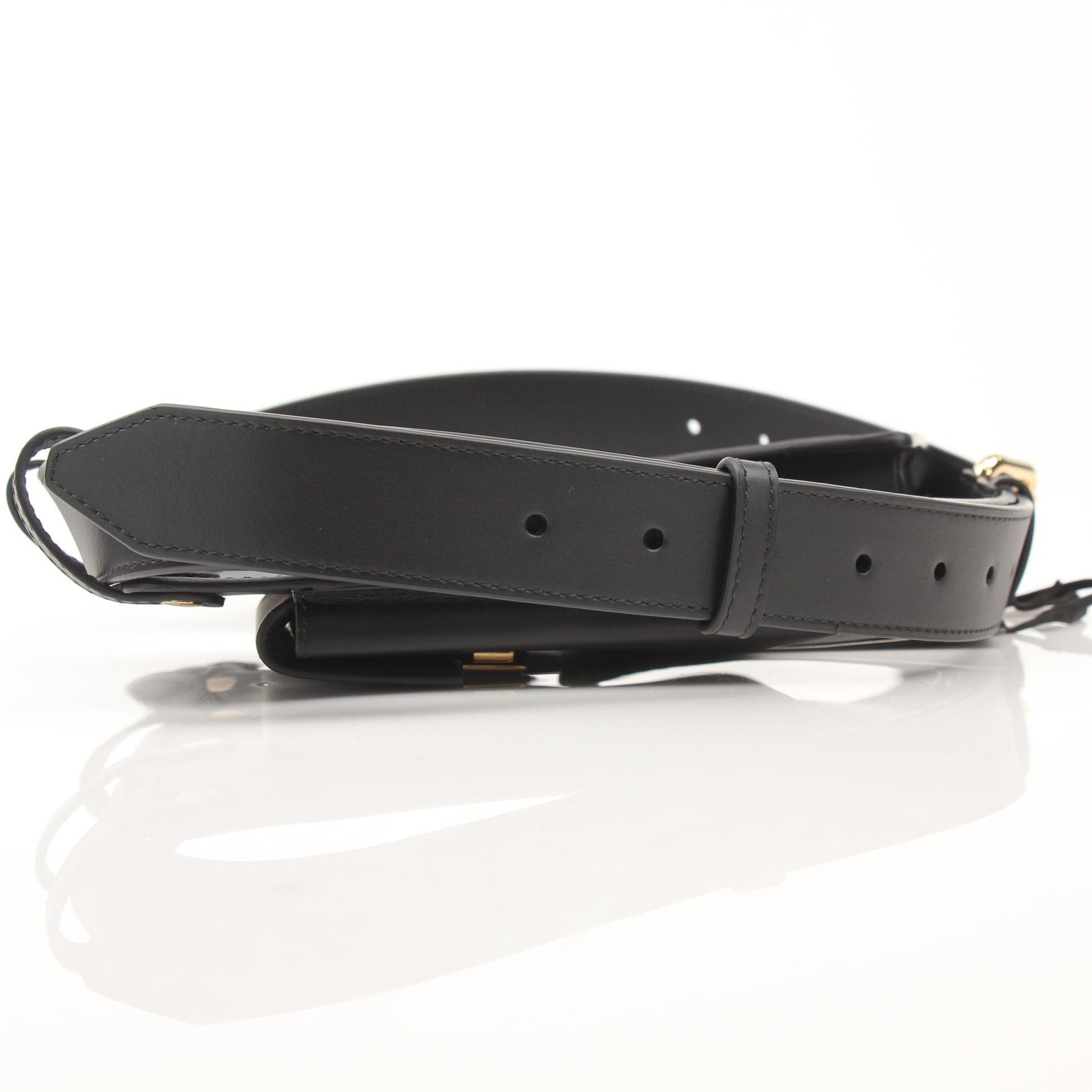 Gold & Beyond Fendi Double Pouch Belt Bag handbag with double pouches and adjustable strap, featuring Fendi branding and luxurious design.