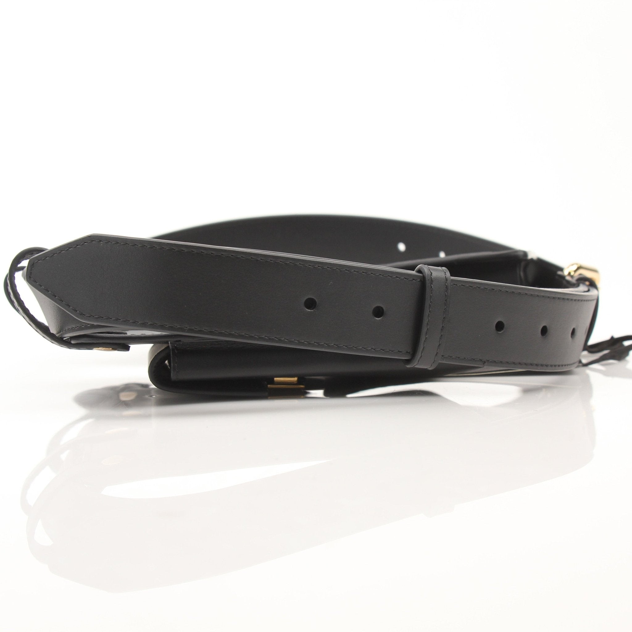 Gold & Beyond Fendi Double Pouch Belt Bag handbag with double pouches and adjustable strap, featuring Fendi branding and luxurious design.